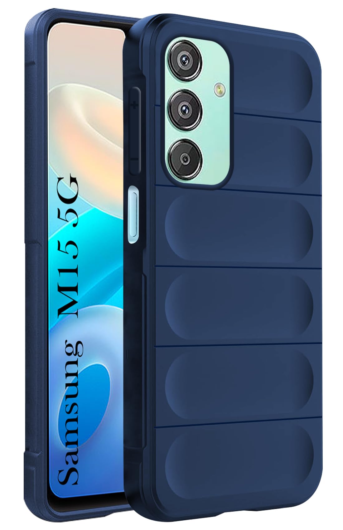 For Samsung Galaxy M15 5G Back Cover Case (Matte Liquid Silicone | Micro-Fiber Cloth Inside | Camera Protection | Shockproof)