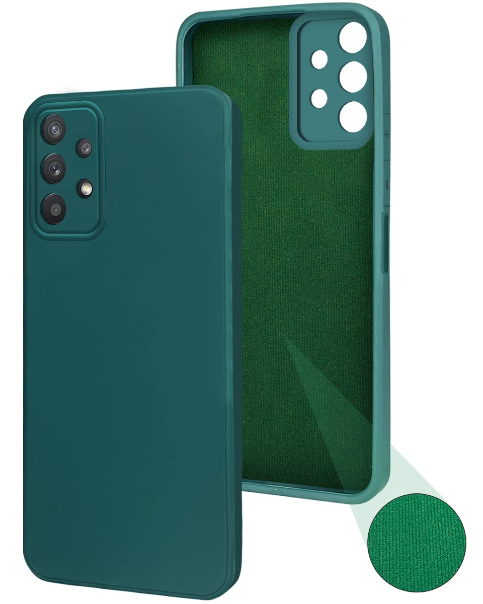 For Samsung Galaxy M32 5G Back Cover Case (Inside Fiber Cloth | Smooth Matte Finish | Elegant Professional Look)