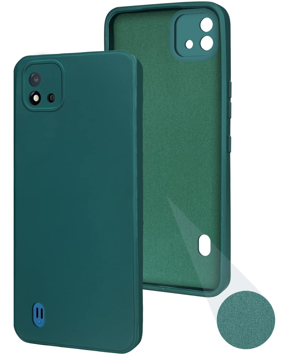 For Realme C20 | Realme C20A Back Cover Case (Inside Fiber Cloth | Smooth Matte Finish | Elegant Professional Look)