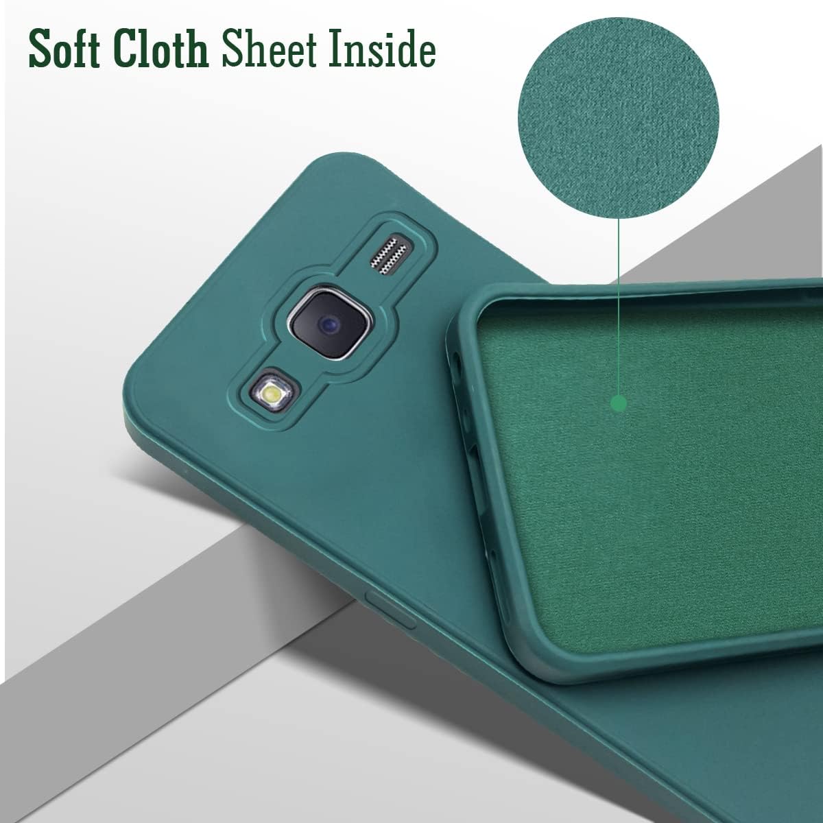 For Samsung Galaxy J7 2015 Back Cover Case (Inside Fiber Cloth | Smooth Matte Finish | Elegant Professional Look)