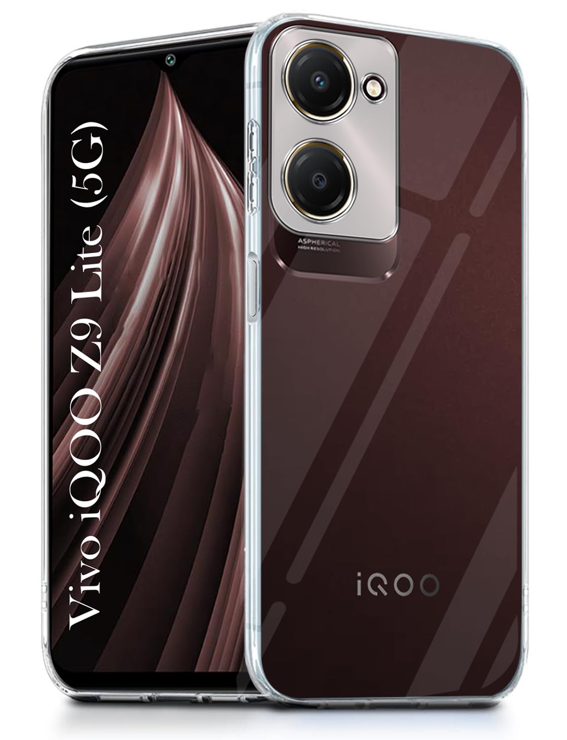 For Vivo iQOO Z9 Lite 5G Back Cover (Silicone Clear Shockproof Case with Camera Protection | Soft and Flexible)