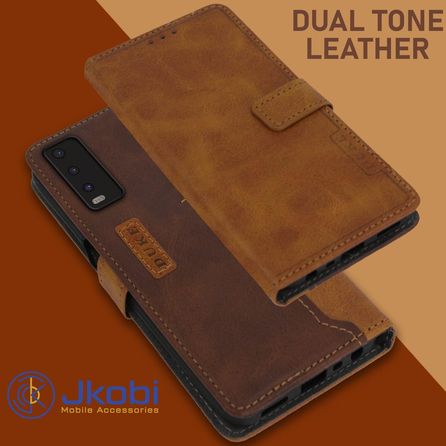 For Vivo Y11s Flip Cover Case (Professional Dual Leather Finish)