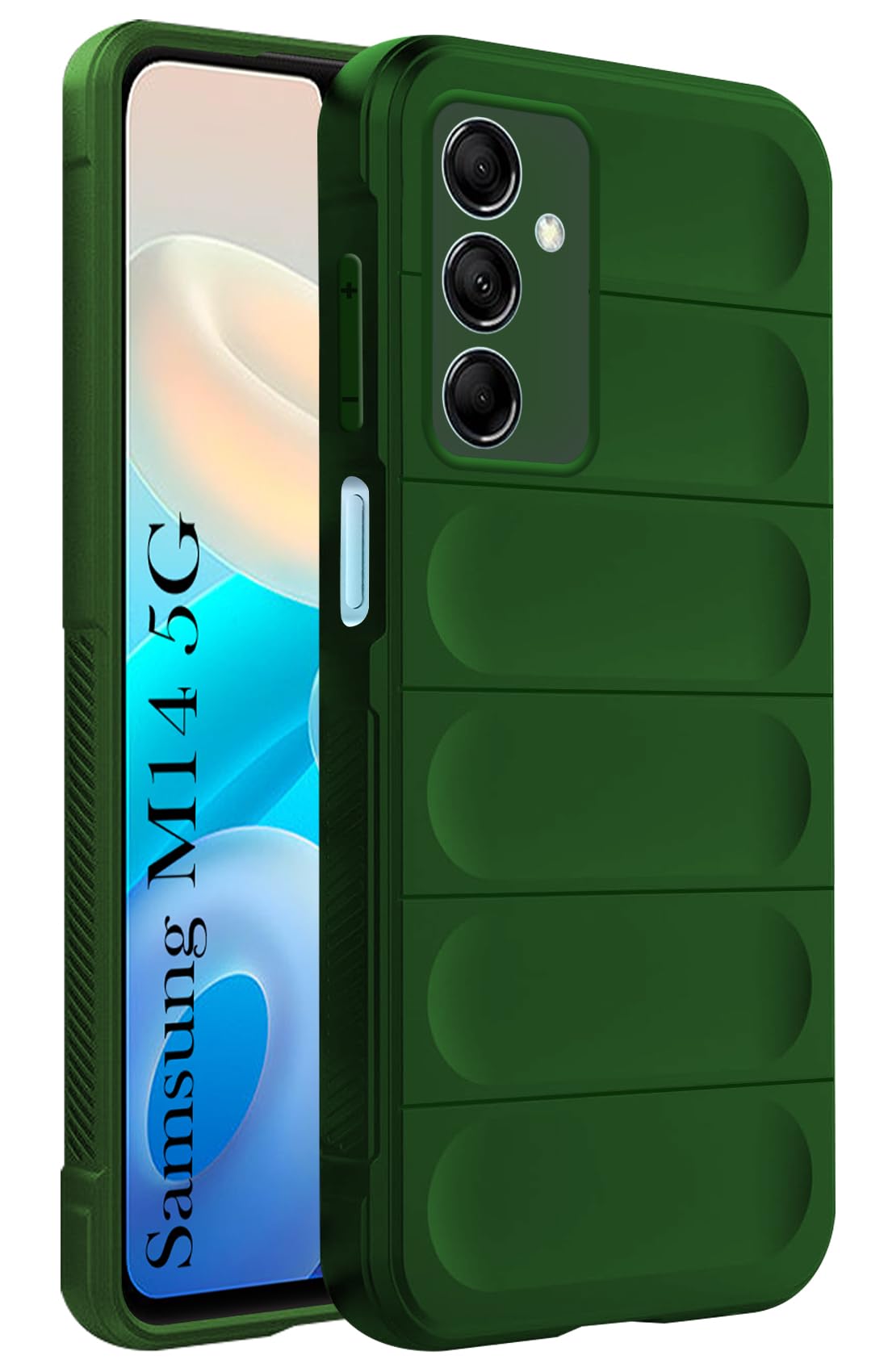 For Samsung Galaxy M14 5G Back Cover Case (Matte Liquid Silicone | Micro-Fiber Cloth Inside | Camera Protection | Shockproof)