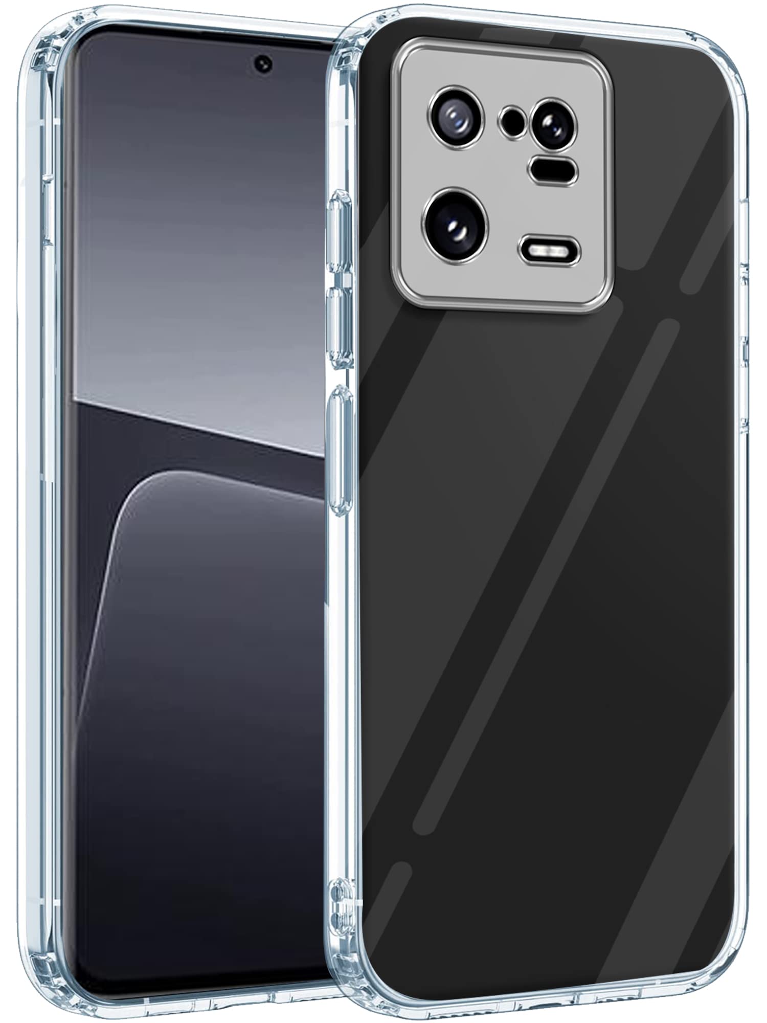 For Xiaomi Mi 13 Pro Back Cover (Silicone Clear Shockproof Case with Camera Protection | Soft and Flexible | Transparent)