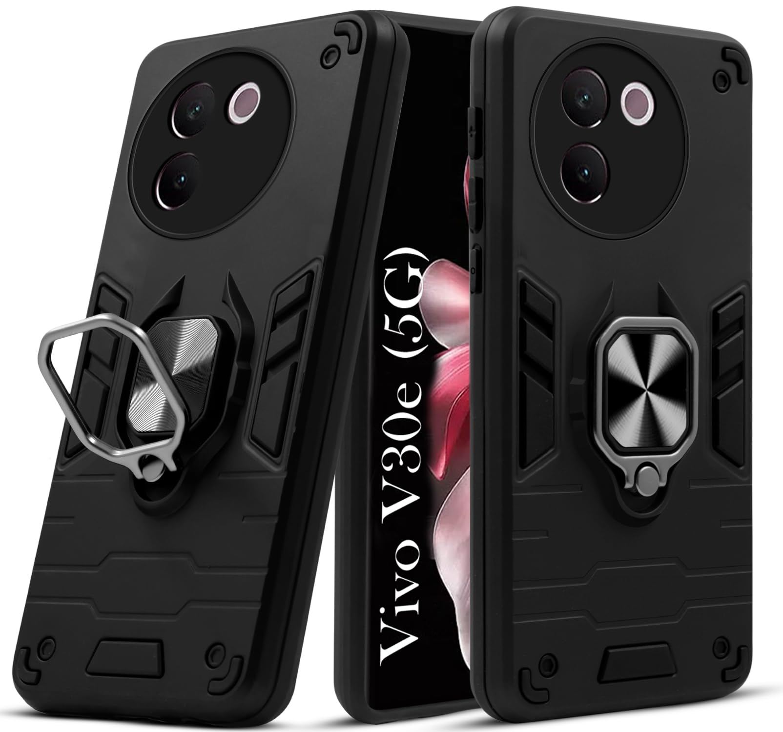 For Vivo V30e 5G Back Cover Case (Shockproof Polycarbonate Dual Layer Hybrid Armor)