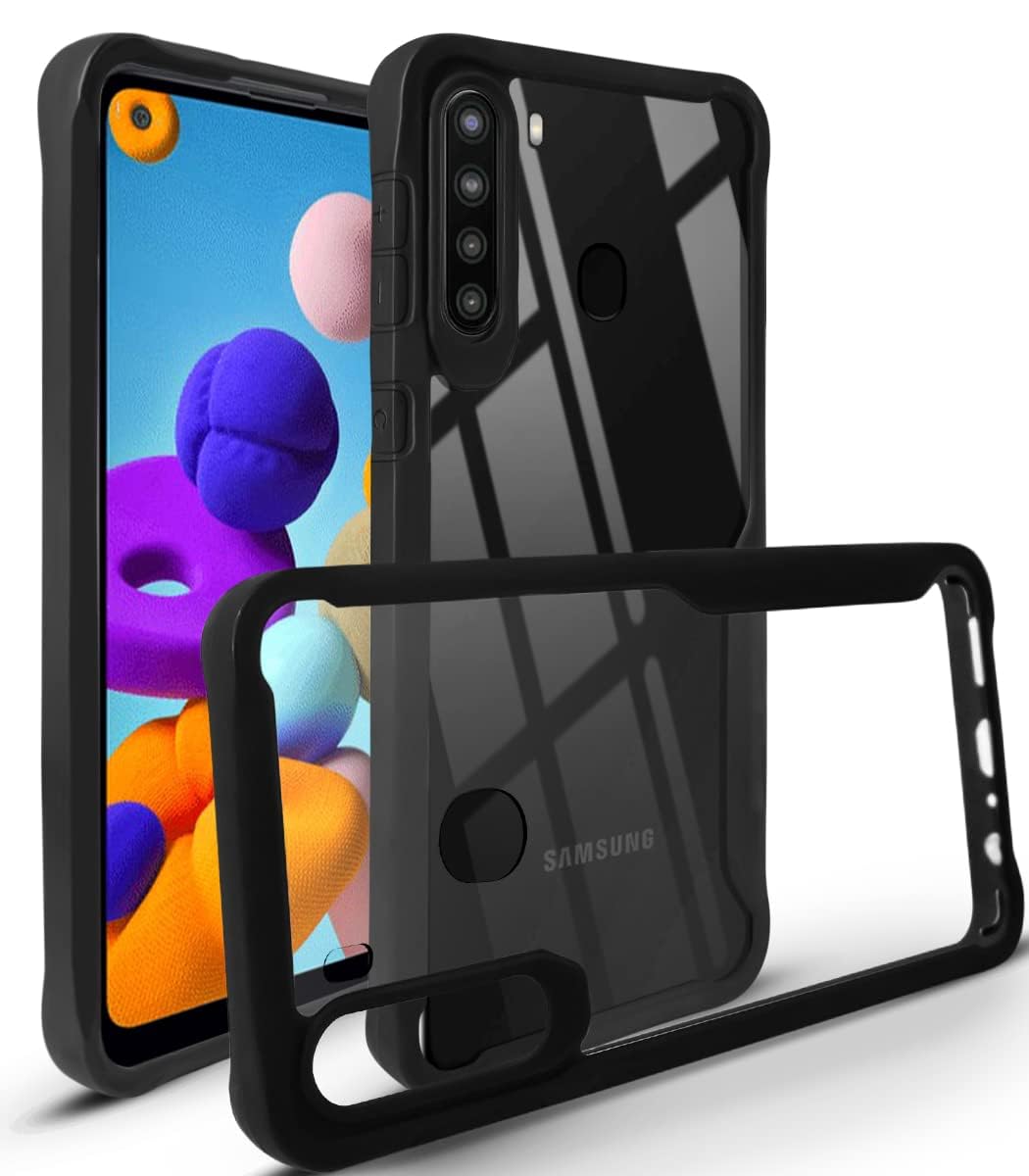 For Samsung Galaxy A21 Back Cover Case (Shockproof with Polycarbonate