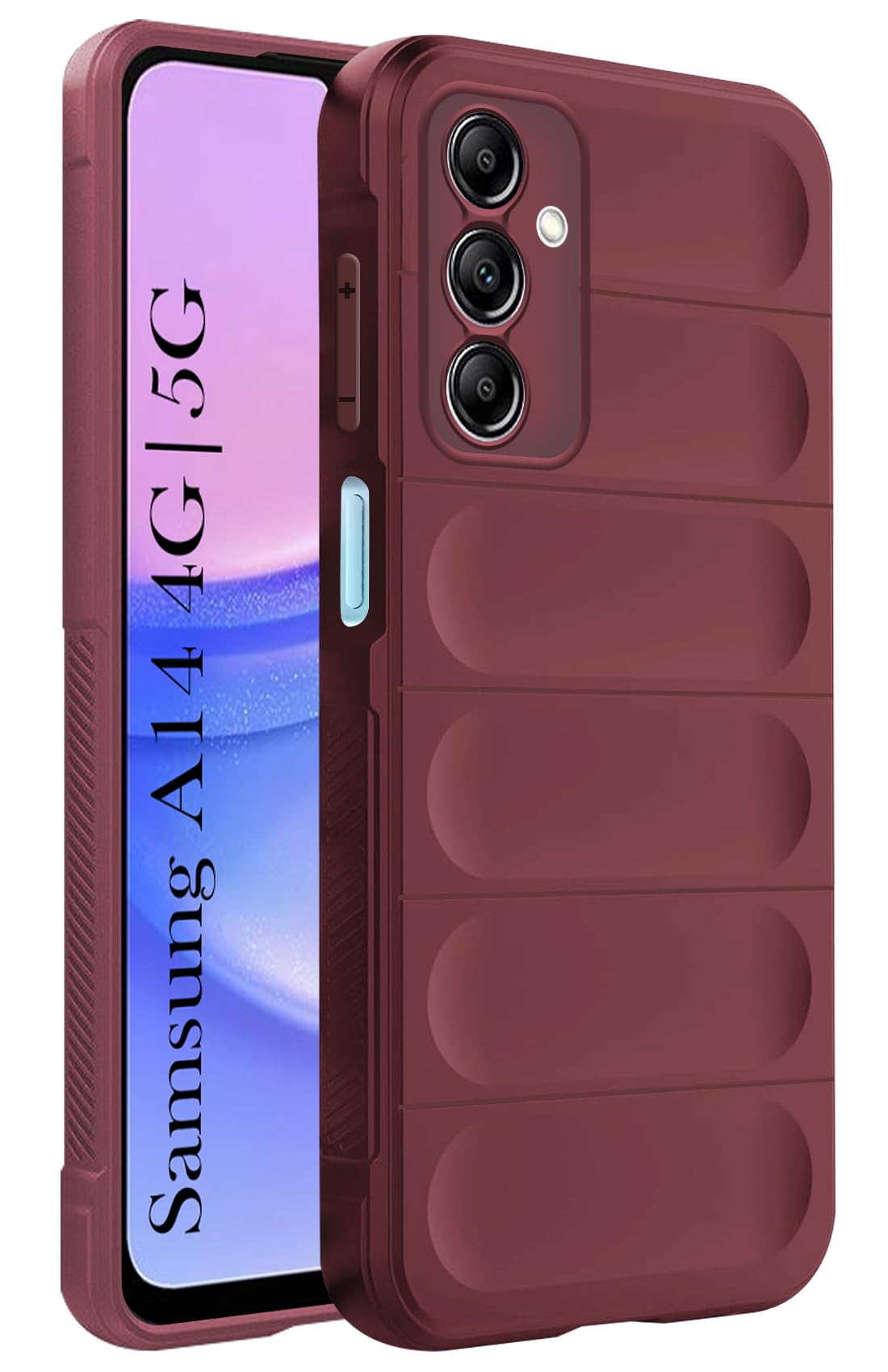 For Samsung Galaxy A14 4G | 5G Back Cover Case (Matte Liquid Silicone | Micro-Fiber Cloth Inside | Camera Protection | Shockproof)