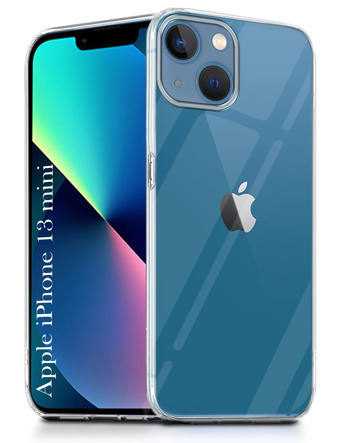 For Apple iPhone 13 Mini Back Cover( Silicone Clear Shockproof Case with Camera Protection | Soft and Flexible | Transparent)