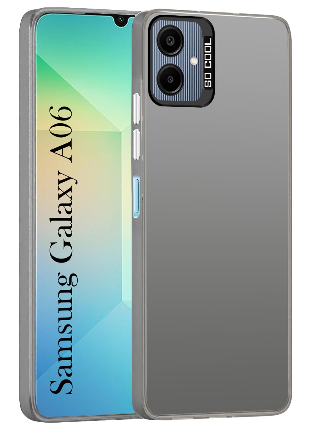 For Samsung Galaxy A06 Hard Back Cover Case (Velvet Touch | Professional Glossy Finish | Camera Protection Bump)