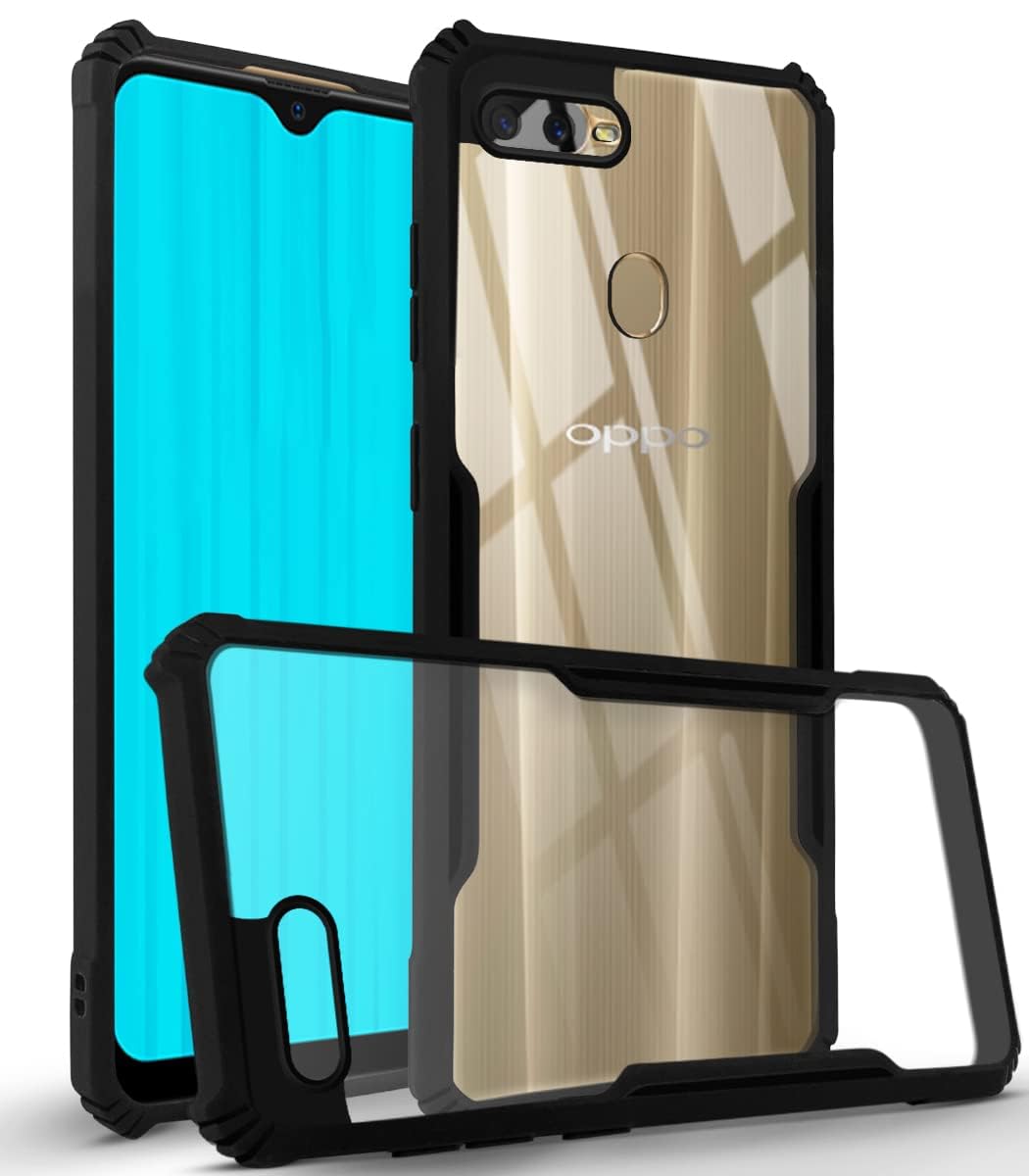 For Oppo A5 | Oppo A5s Back Cover Case (Shockproof with Polycarbonate Clear Panel)