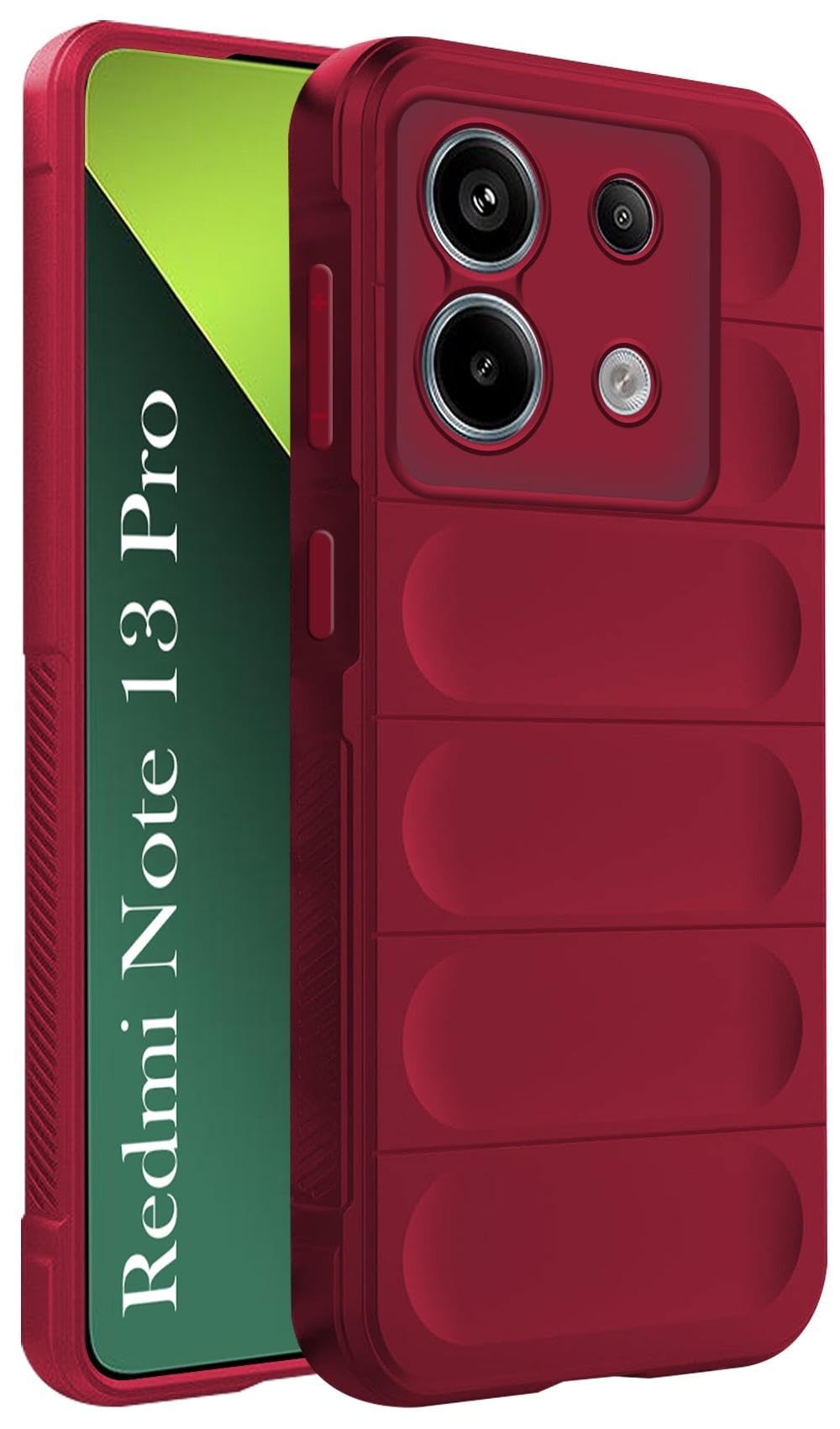 For Redmi Note 13 Pro Back Cover Case (Matte Liquid Silicone|Camera Protection | Shockproof)