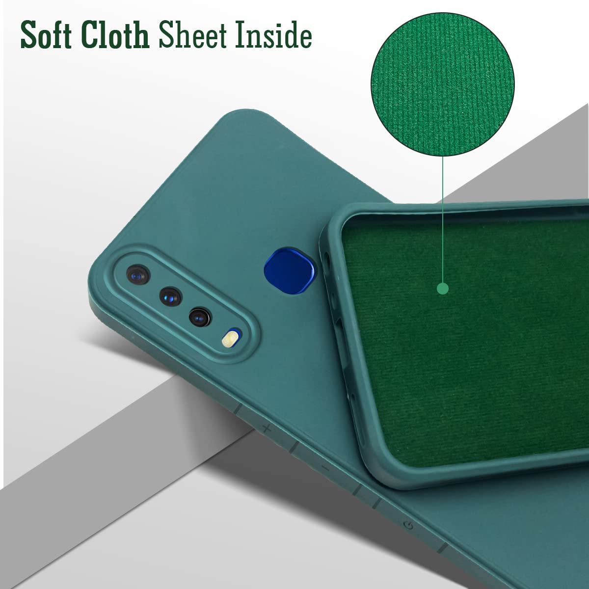 For Vivo Y12 | Y15 | Y17 Back Cover Case (Inside Fiber Cloth | Smooth Matte Finish | Elegant Professional Look)