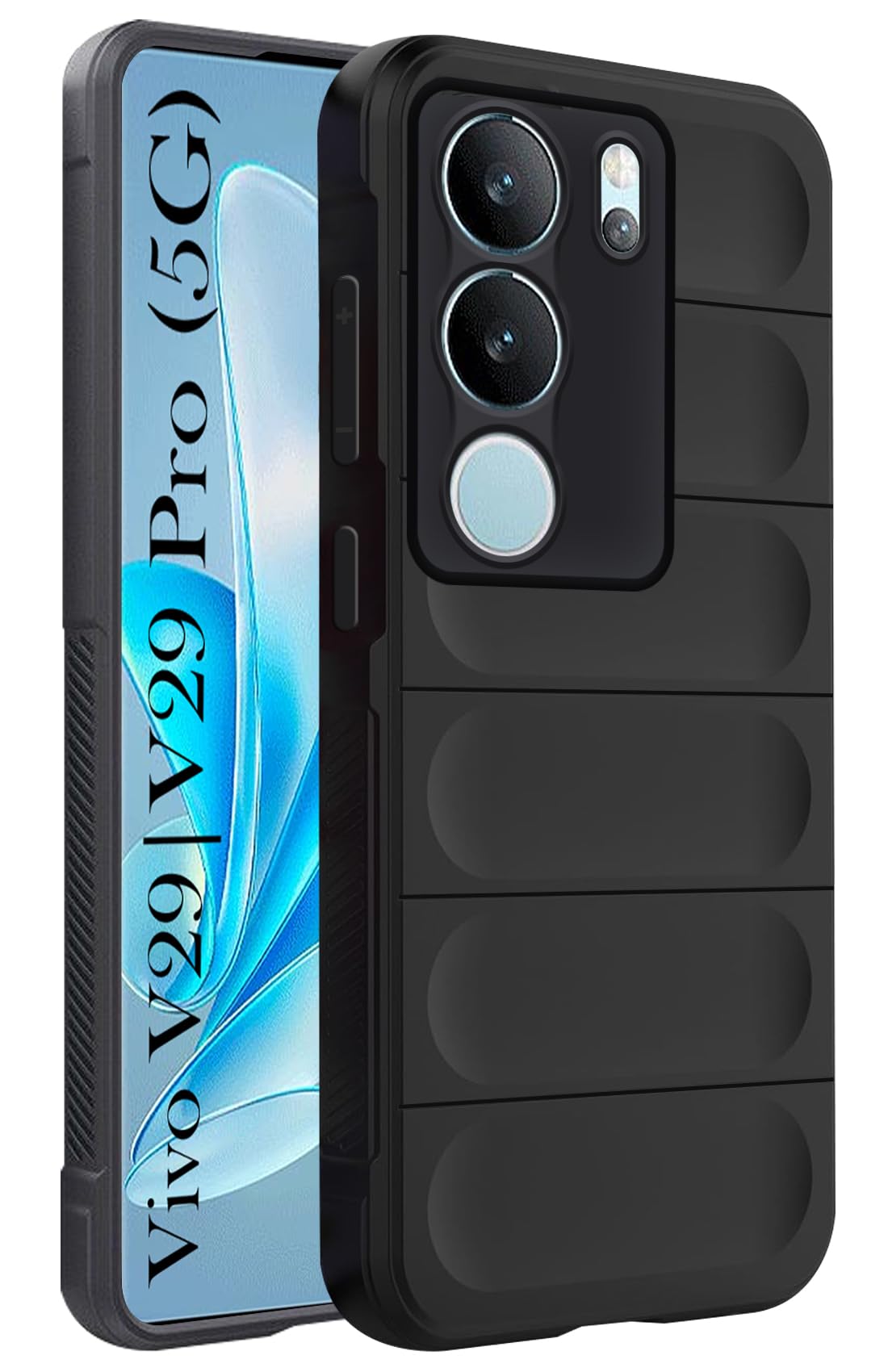 For Vivo V29 | Vivo V29 Pro 5G Back Cover Case (Matte Liquid Silicone | Micro-Fiber Cloth Inside | Camera Protection | Shockproof)