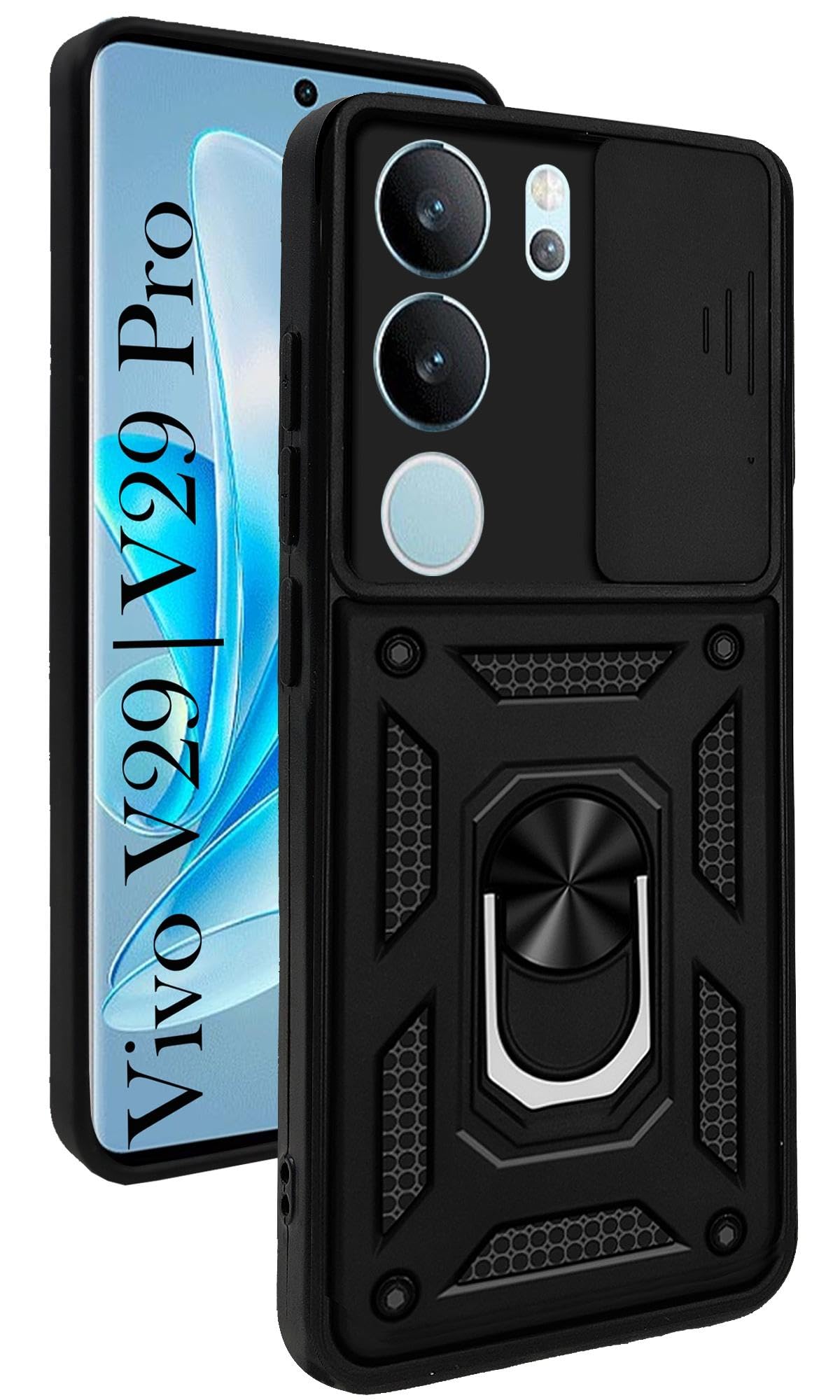 For Vivo V29 | Vivo V29 Pro 5G Back Cover Case (Hybrid Dual Armor Polycarbonate)