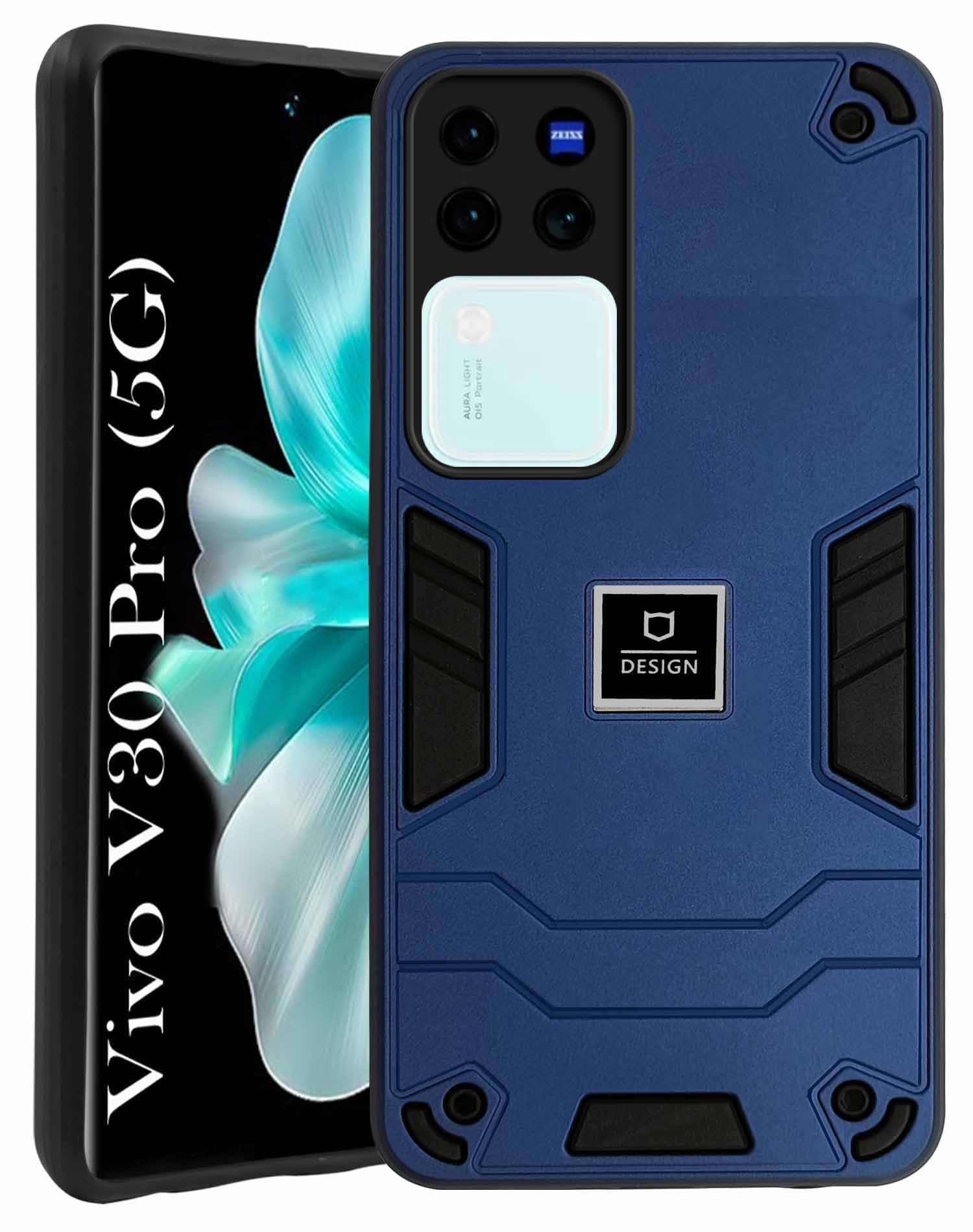 For Vivo V30 Pro 5G Back Case Cover (Lightweight Hybrid Shockproof Polycarbonate)
