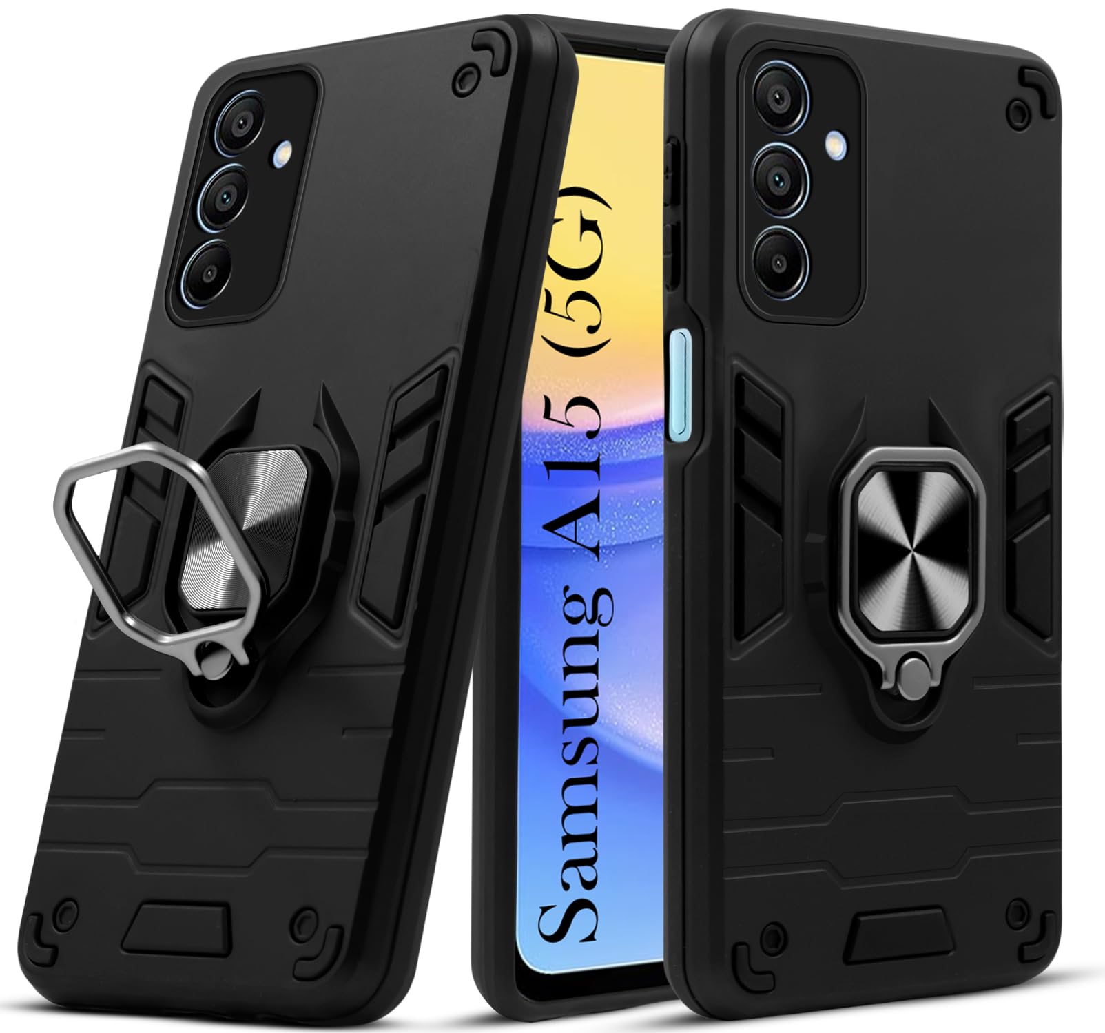 For Samsung Galaxy A15 5G Back Cover Case (Shockproof Polycarbonate Dual Layer Hybrid Armor)