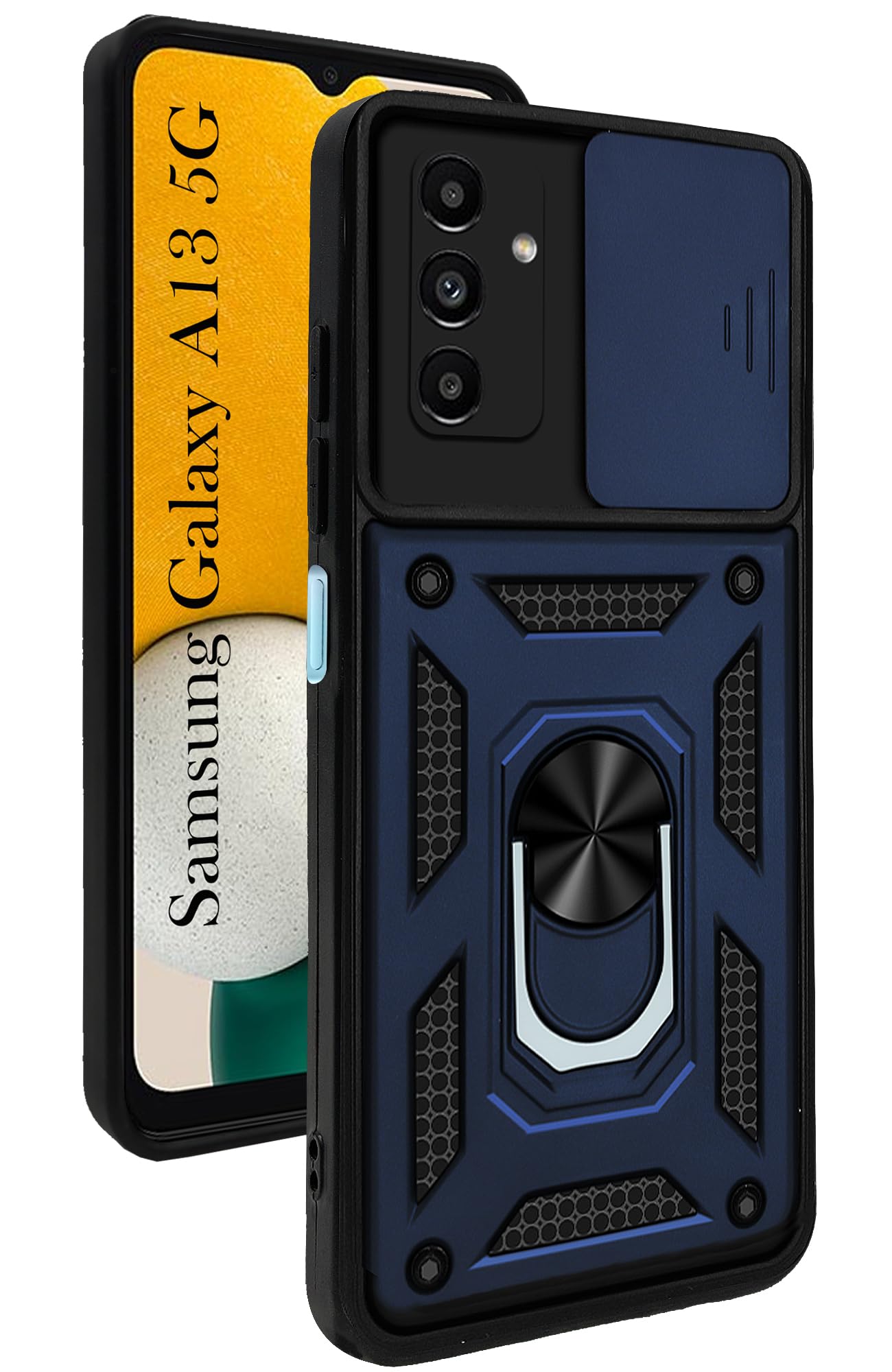 For Samsung Galaxy A13 5G Back Cover Case (Hybrid Dual Armor Polycarbonate)