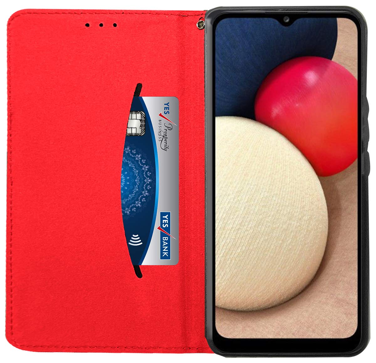 For Samsung Galaxy A02s Leather Velvet Feel Premium Flip Cover Case