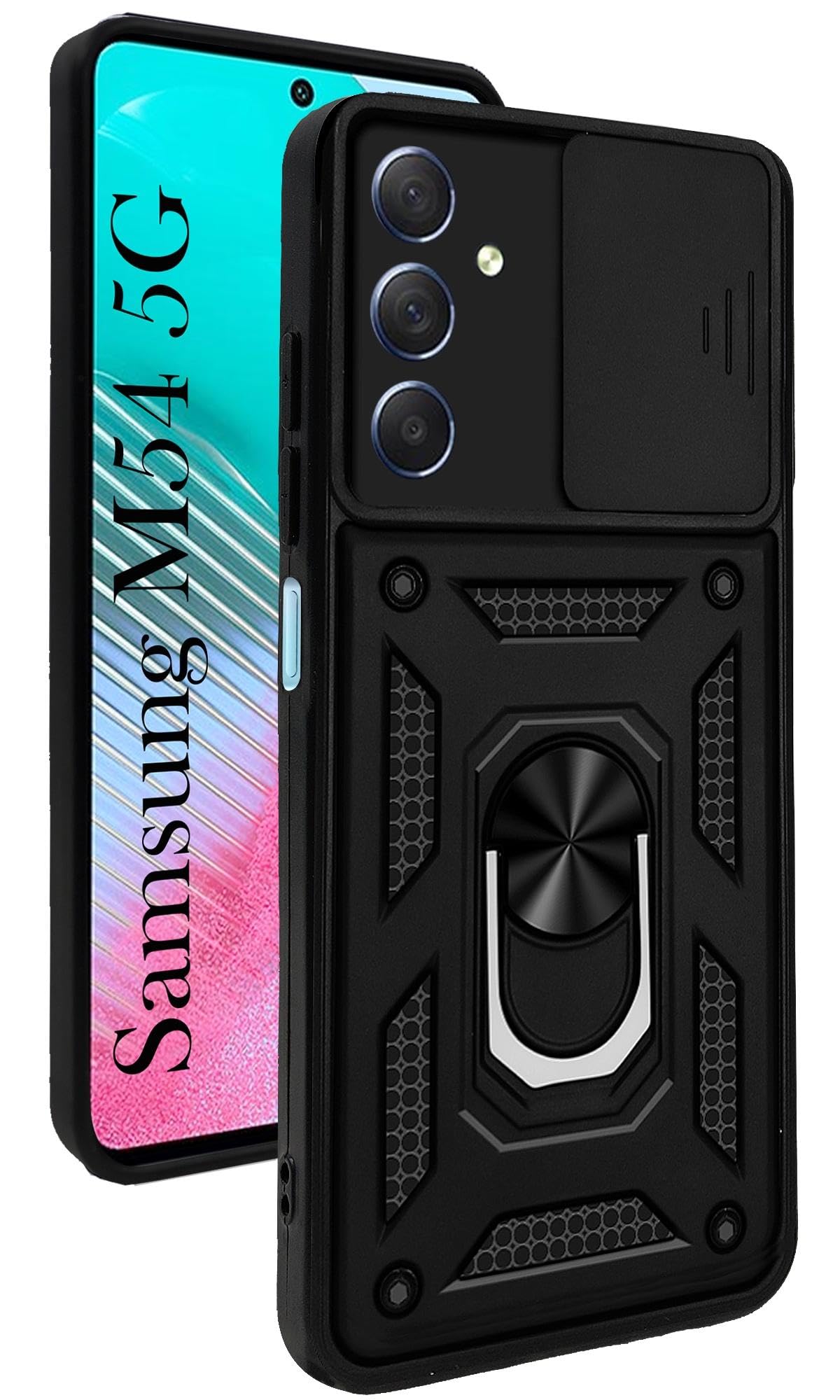 For Samsung Galaxy M54 5G Back Cover Case (Hybrid Dual Armor Polycarbonate)