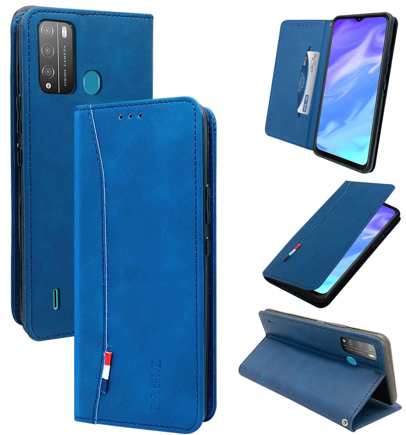 For Tecno Pop 5X Leather Velvet Feel Premium Flip Case Cover