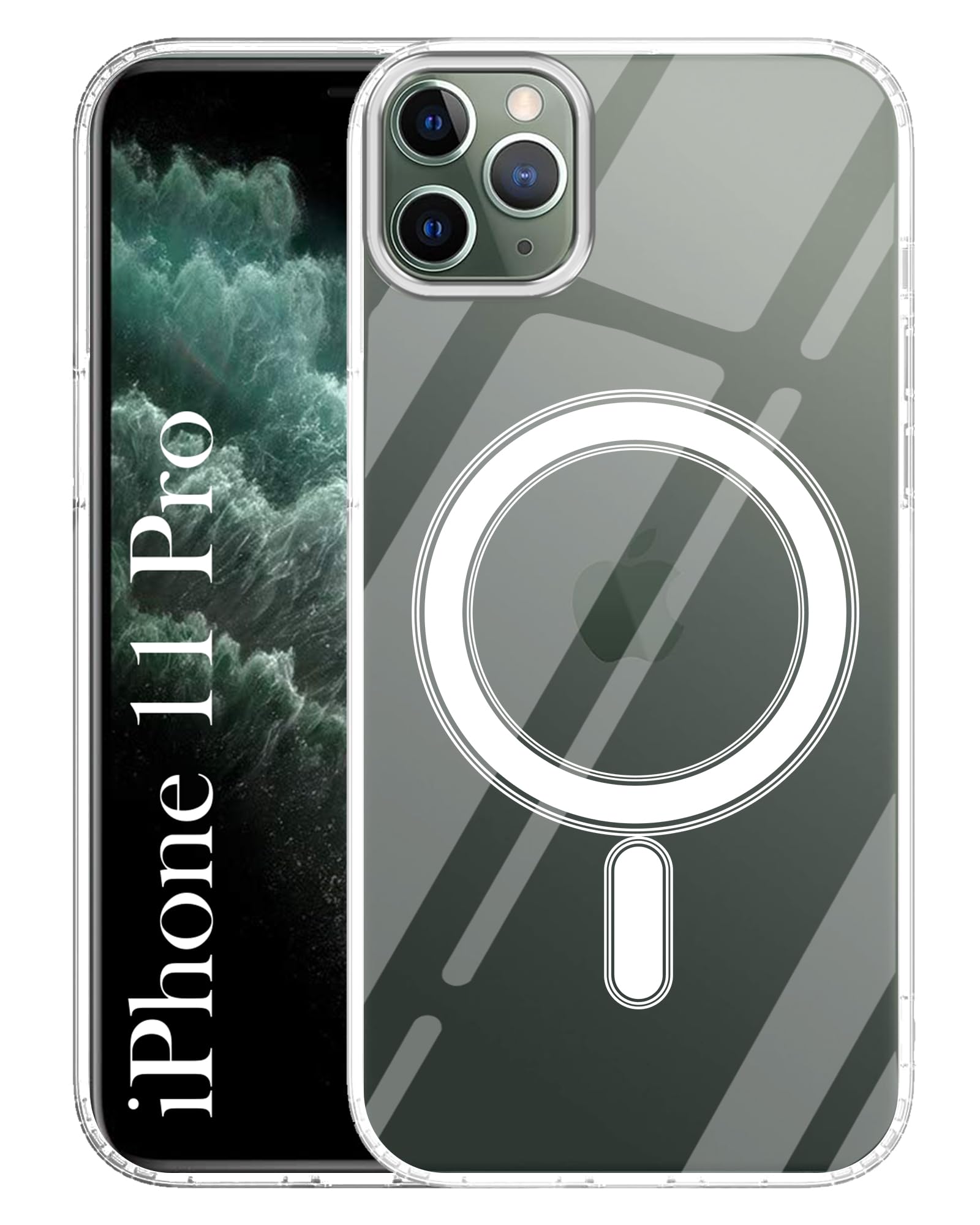 For Apple iPhone 11 Pro Back Cover Case MagSafe Compatible