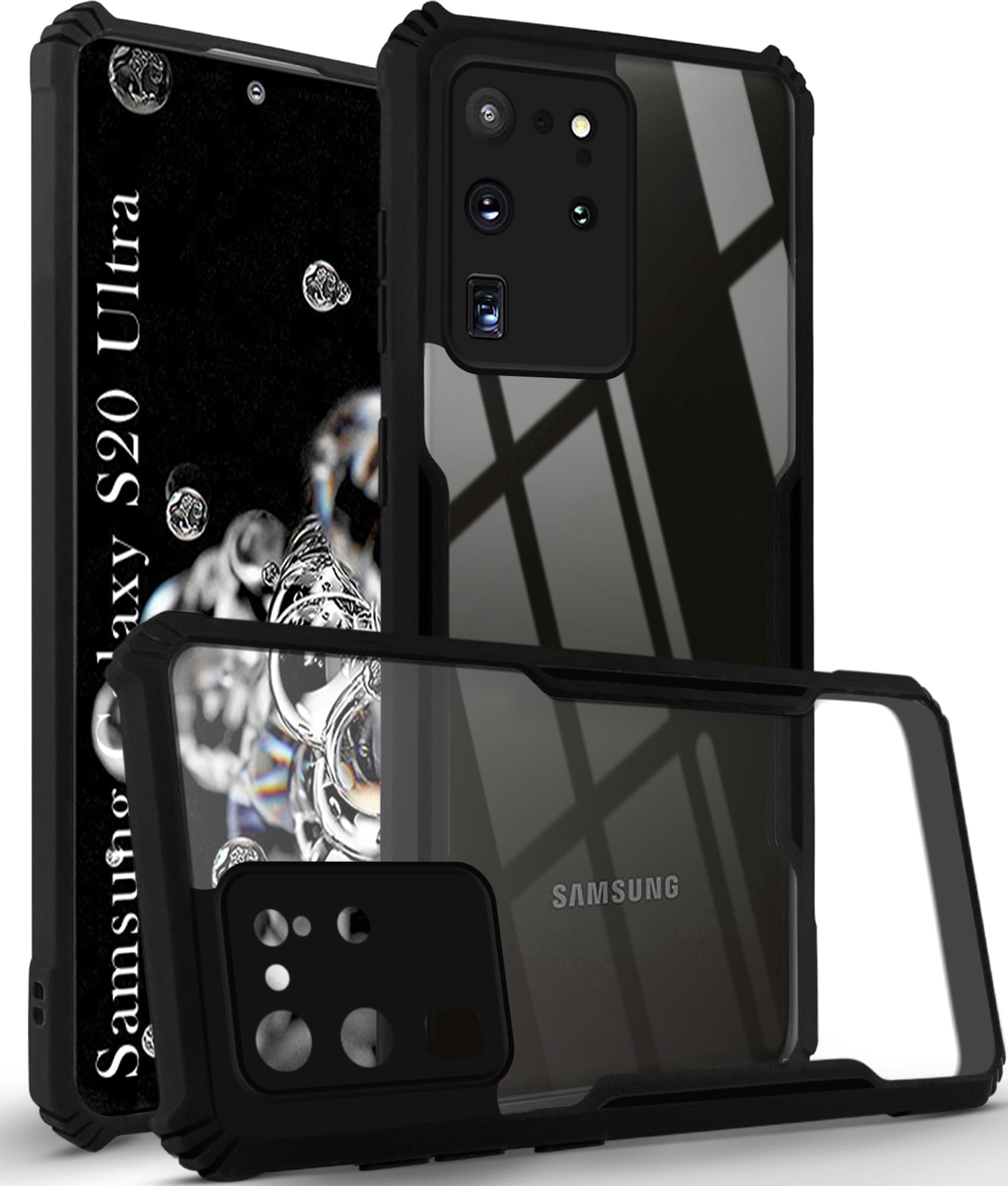 For Samsung Galaxy S20 Ultra Back Cover Case Shockproof with Polycar