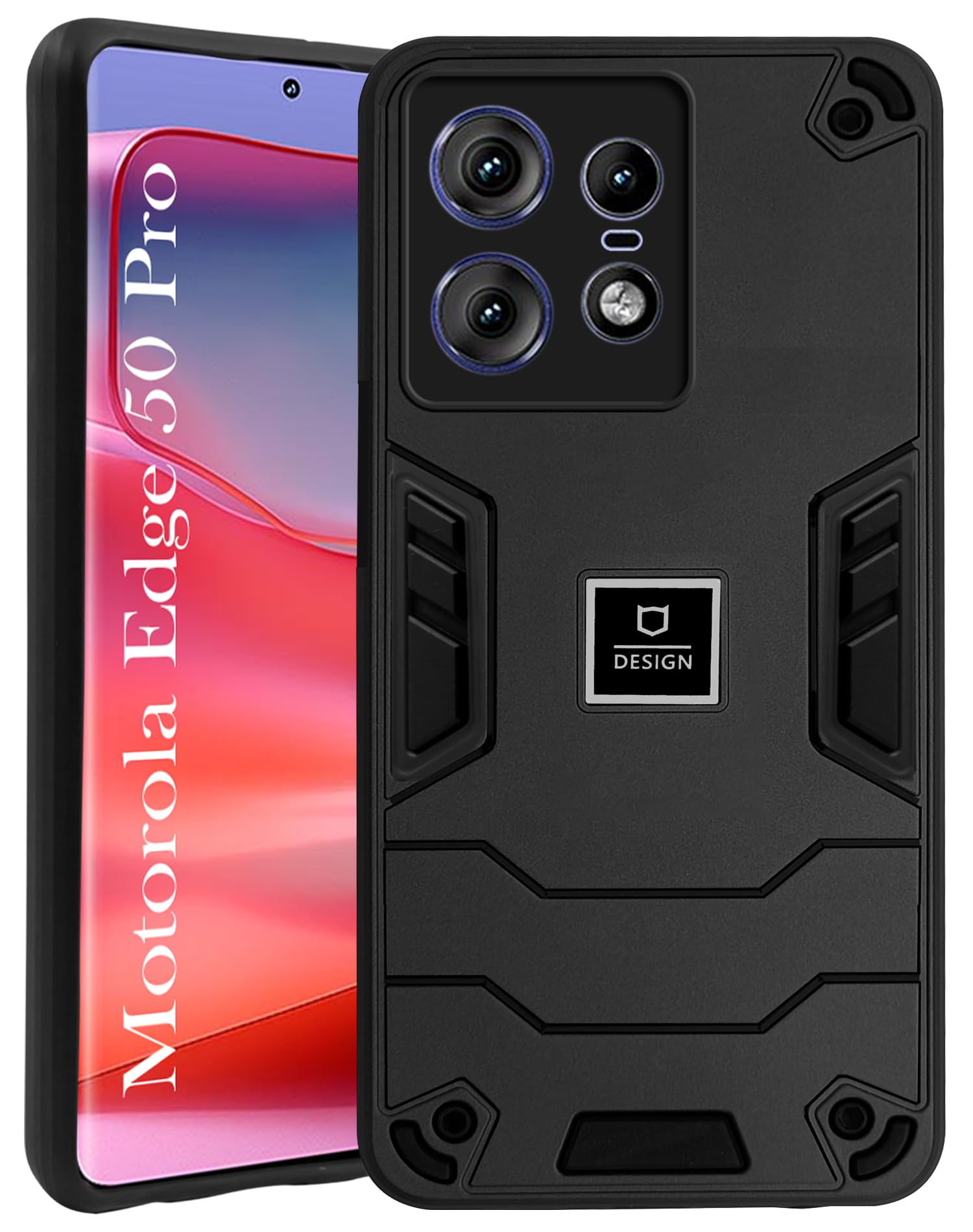For Motorola Moto Edge 50 Pro Back Case Cover (Lightweight Hybrid Polycarbonate Shockproof)