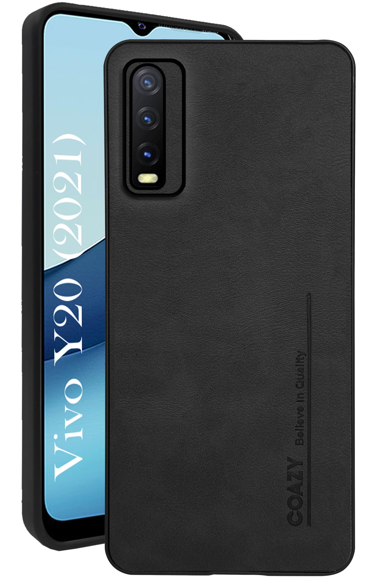 For Vivo Y20 2021 Back Cover Case (Professional Vegan Leather