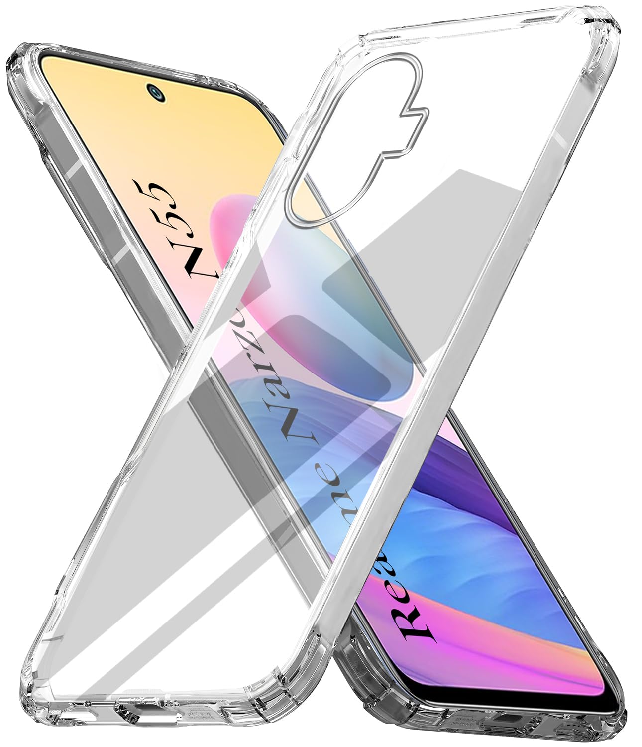 For Realme Narzo N55 Back Cover Case (Hard Crystal Clear | Shockproof Bumpers)