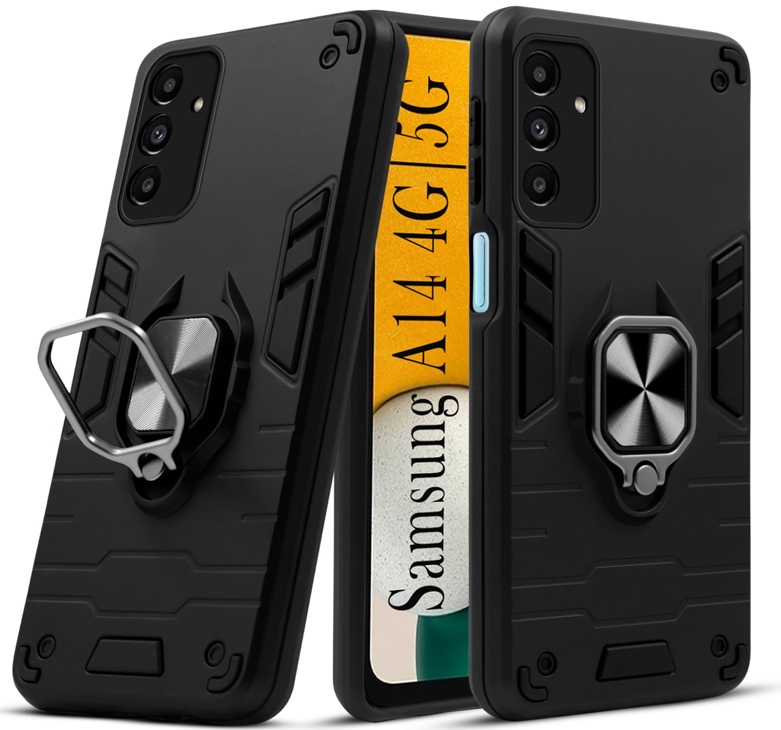 For Samsung Galaxy A14 4G | 5G Back Cover Case (Shockproof Polycarbonate Dual Layer Hybrid Armor)