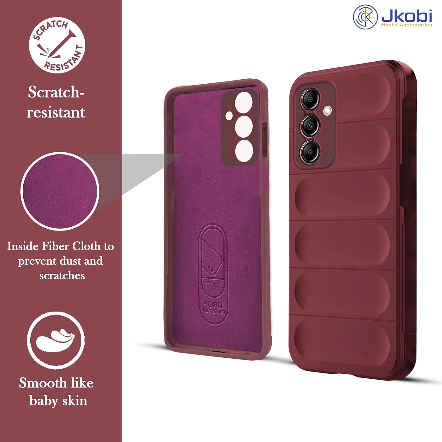For Samsung Galaxy A14 4G | 5G Back Cover Case (Matte Liquid Silicone | Micro-Fiber Cloth Inside | Camera Protection | Shockproof)