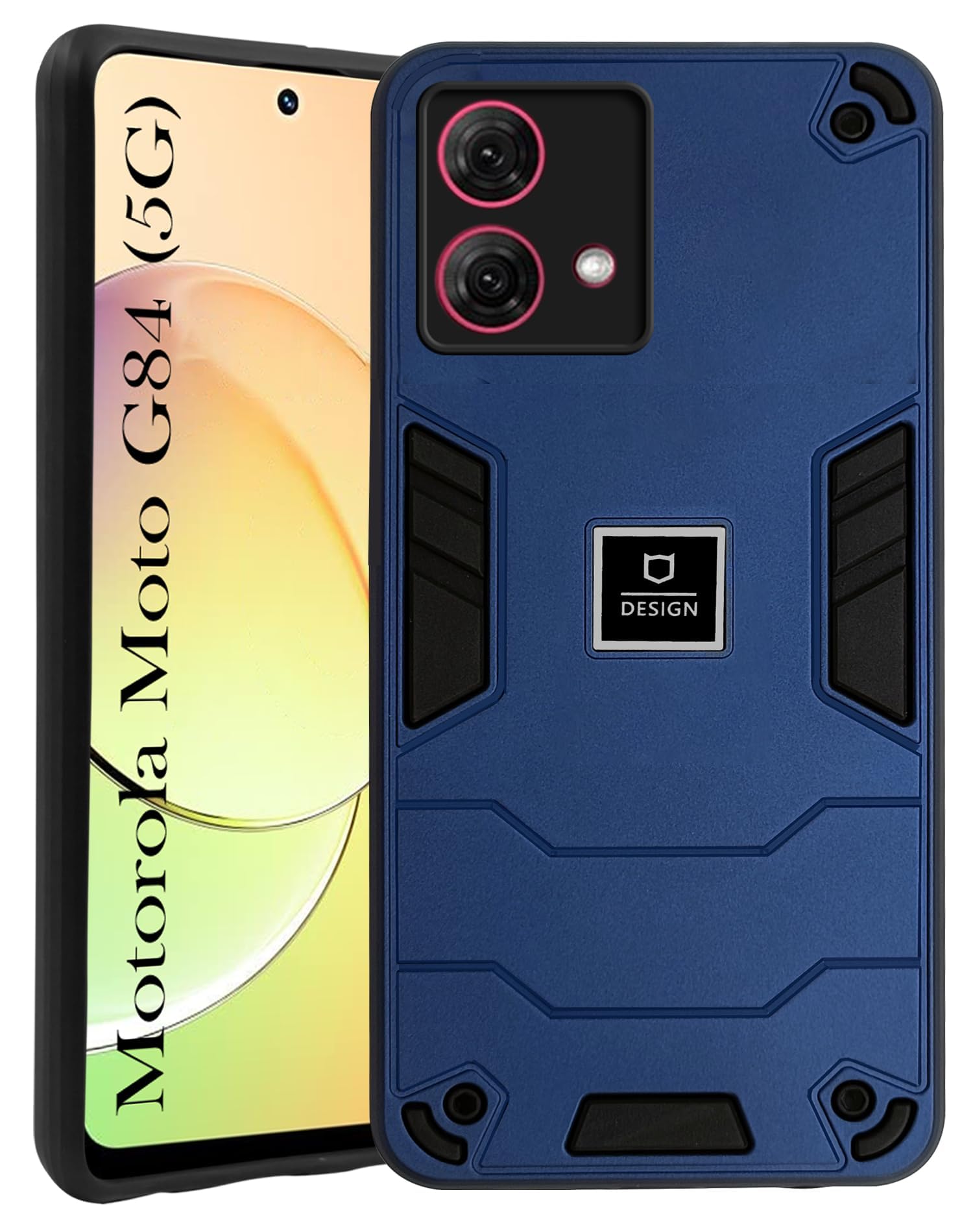 For Motorola Moto G84 Back Case Cover(Lightweight Shockproof Polycarbonate)