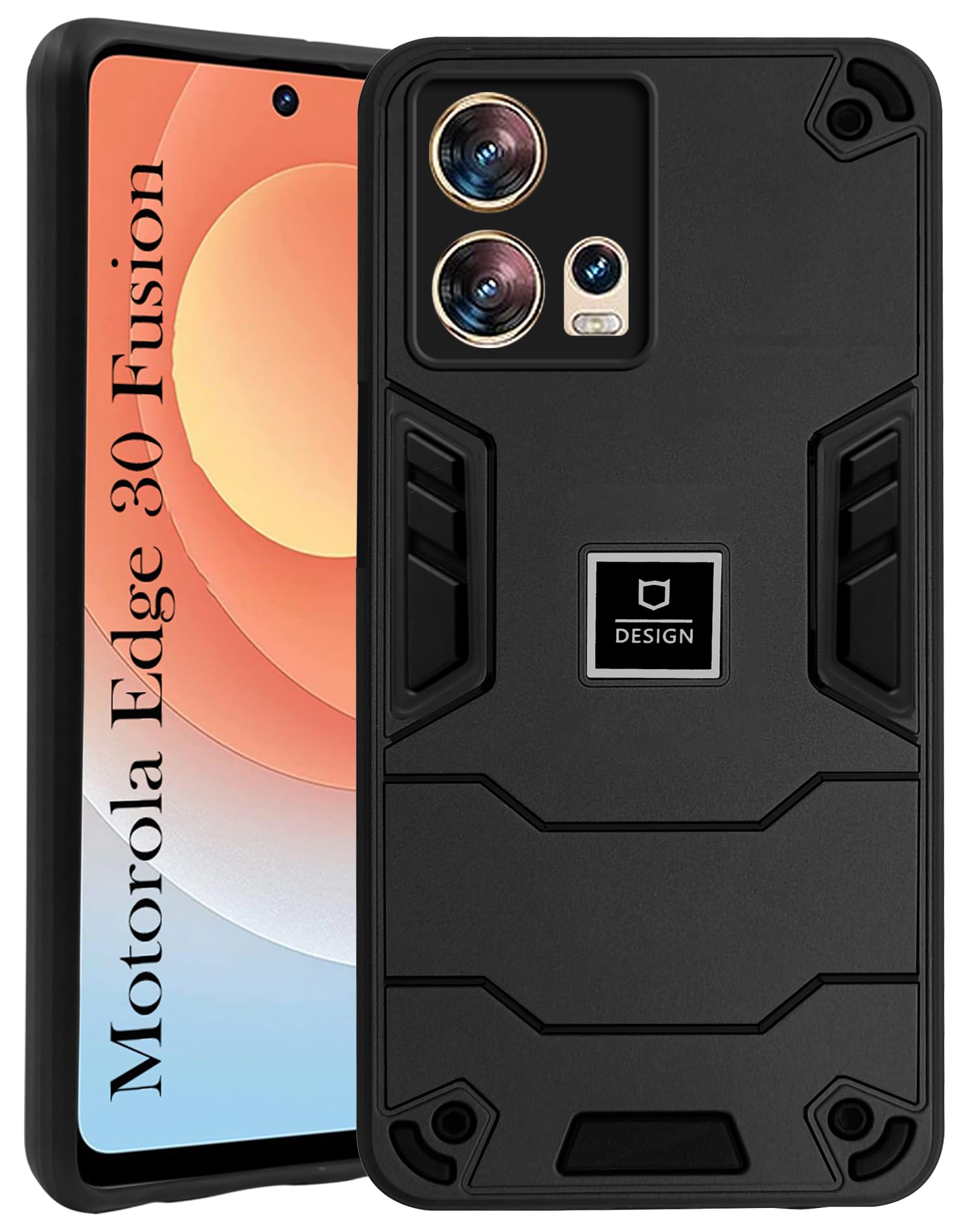 For Motorola Edge 30 Fusion Back Cover Case (Lightweight Hybrid Shockproof Polycarbonate)