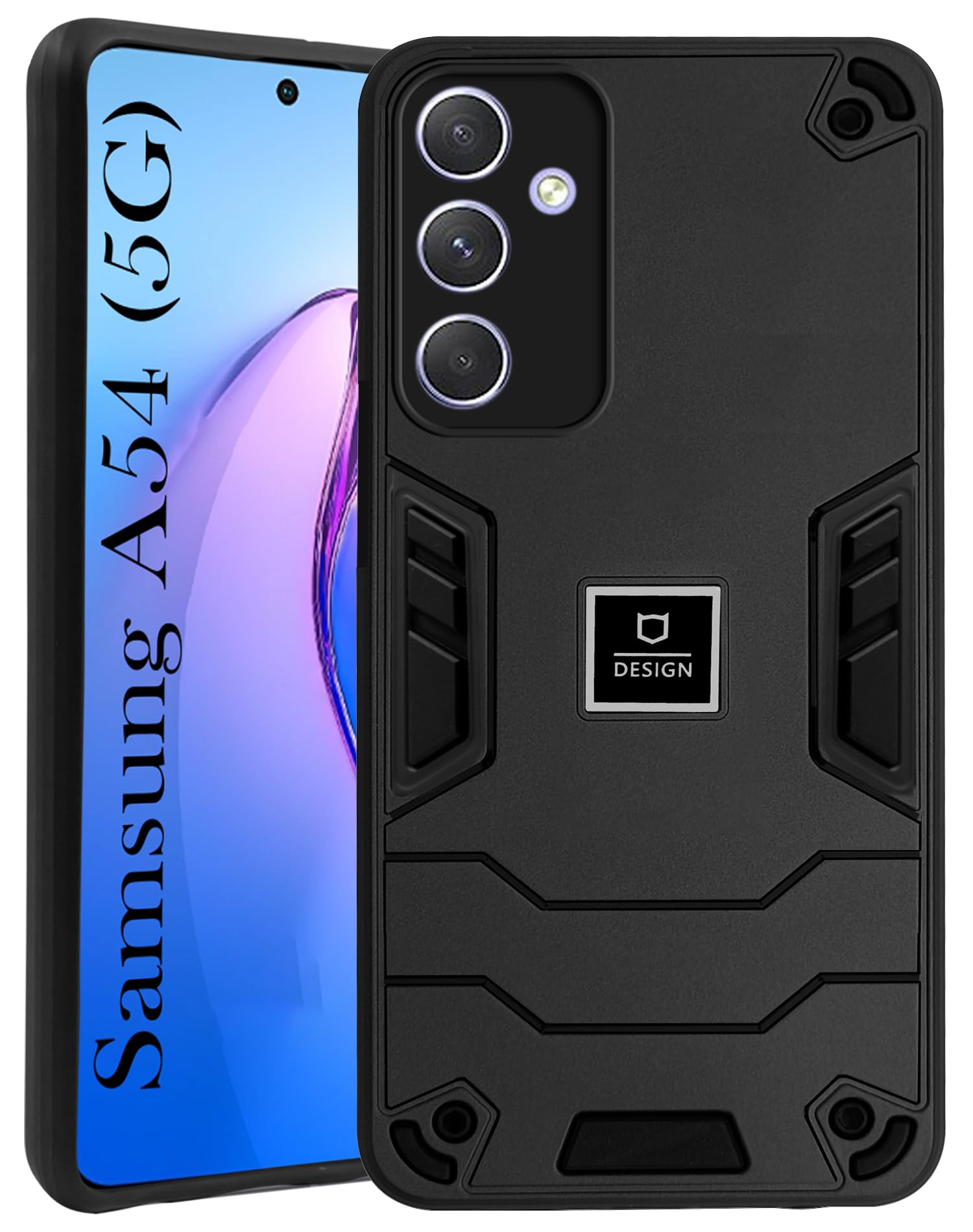For Samsung Galaxy A54 5G Back Cover Case (Lightweight Hybrid Shockproof Polycarbonate)