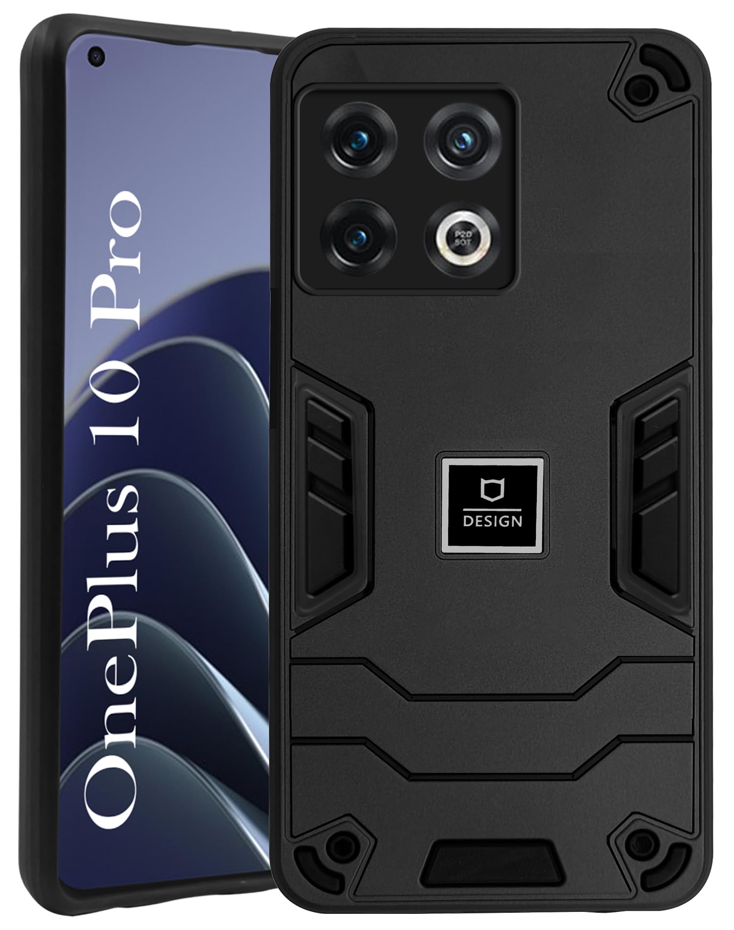 For OnePlus 10 Pro Back Cover Case (Lightweight Hybrid Armor Shockproof Polycarbonate)