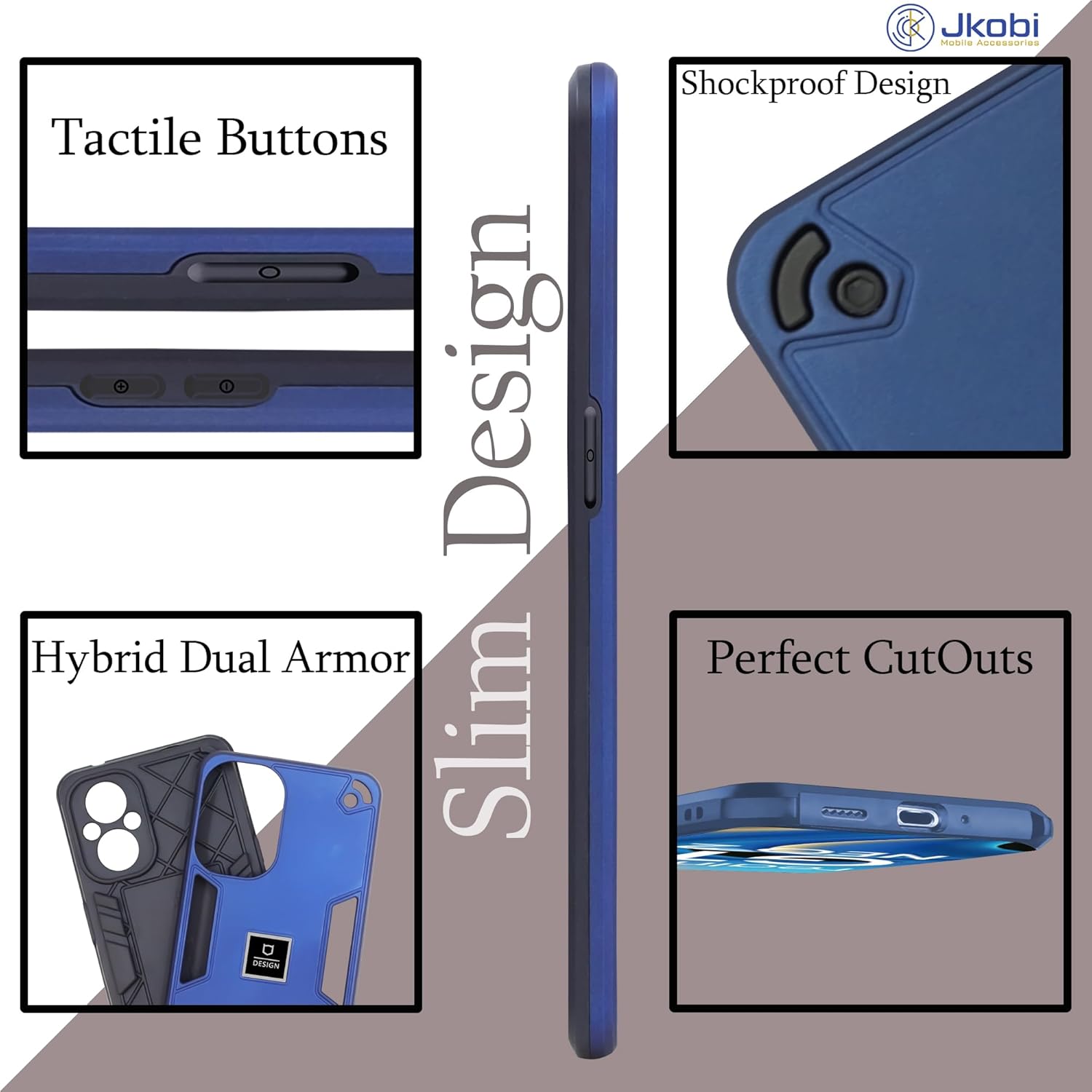 For Motorola Moto G32 Back Cover Case (Lightweight Hybrid Shockproof Polycarbonate)