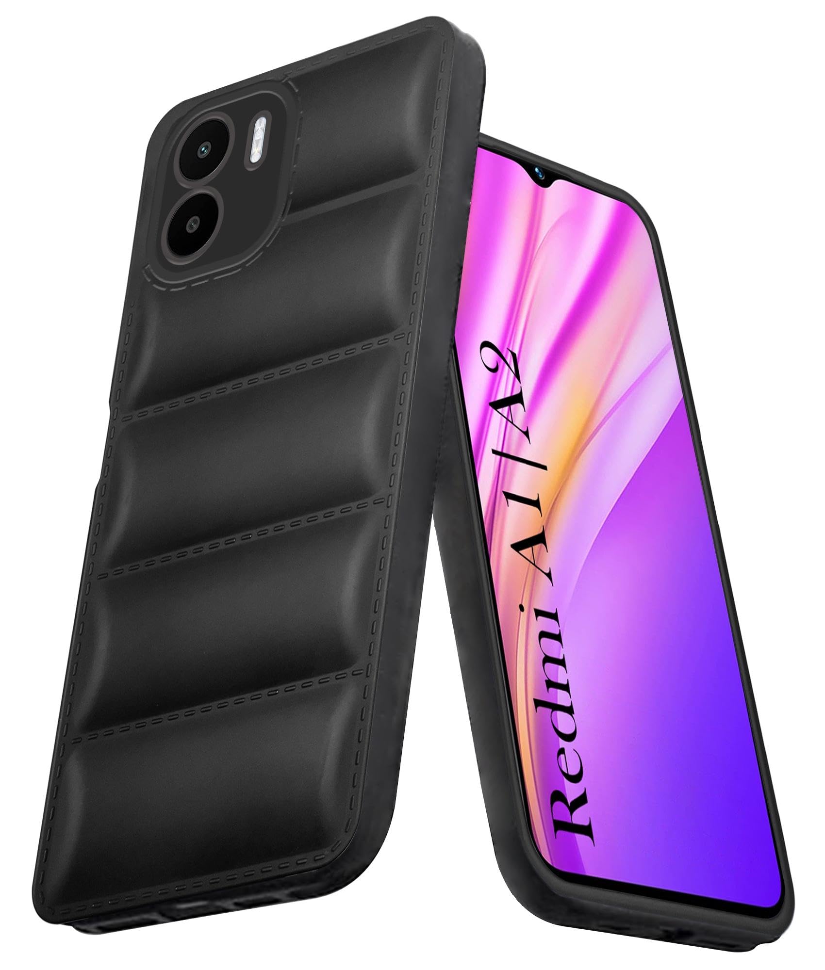 For Xiaomi Redmi A1 Redmi A2 Back Cover Case (Puffer Cushion