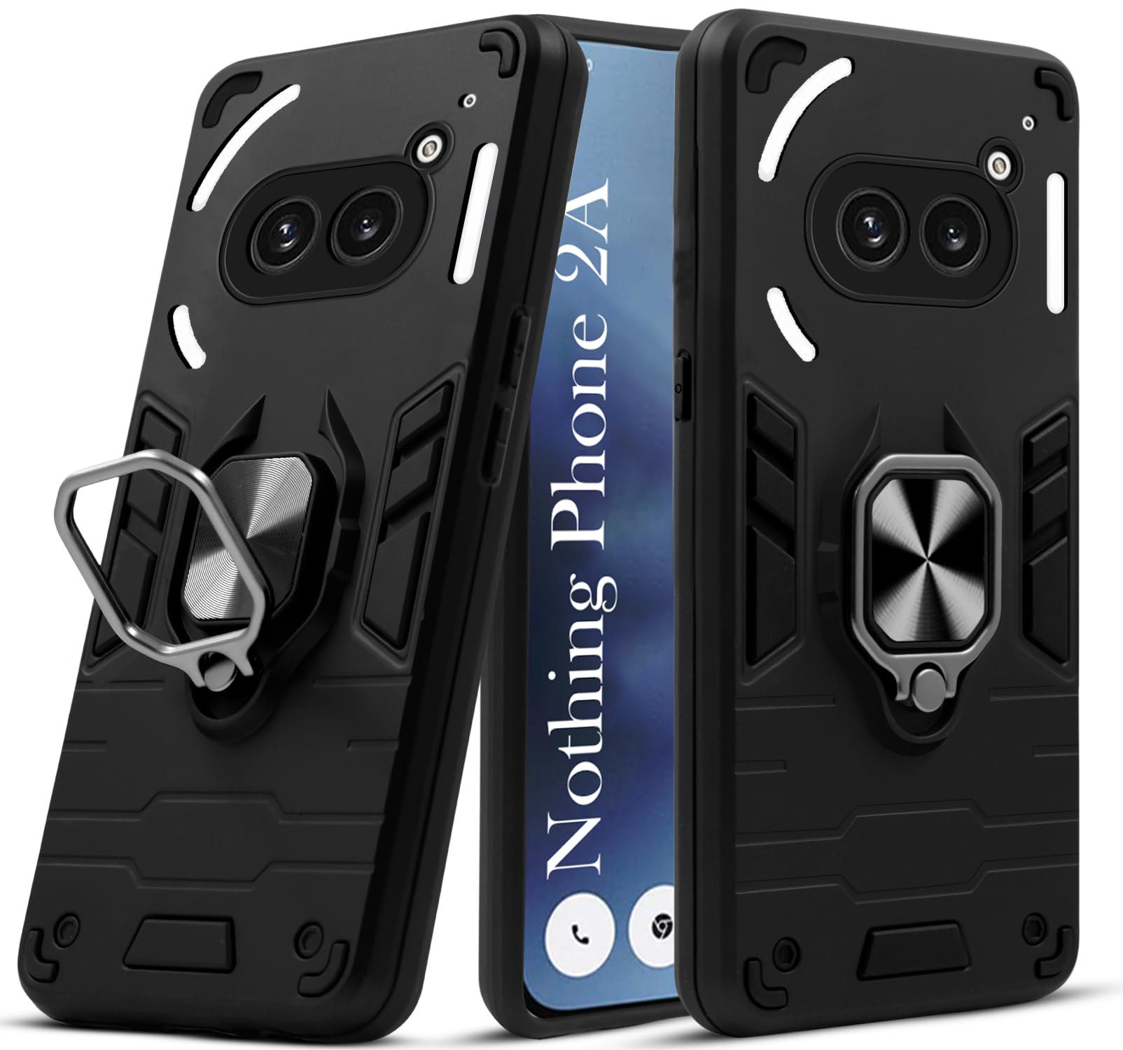For Nothing Phone 2A 5G Back Cover Case (Shockproof Polycarbonate Dual Layer Hybrid Armor)