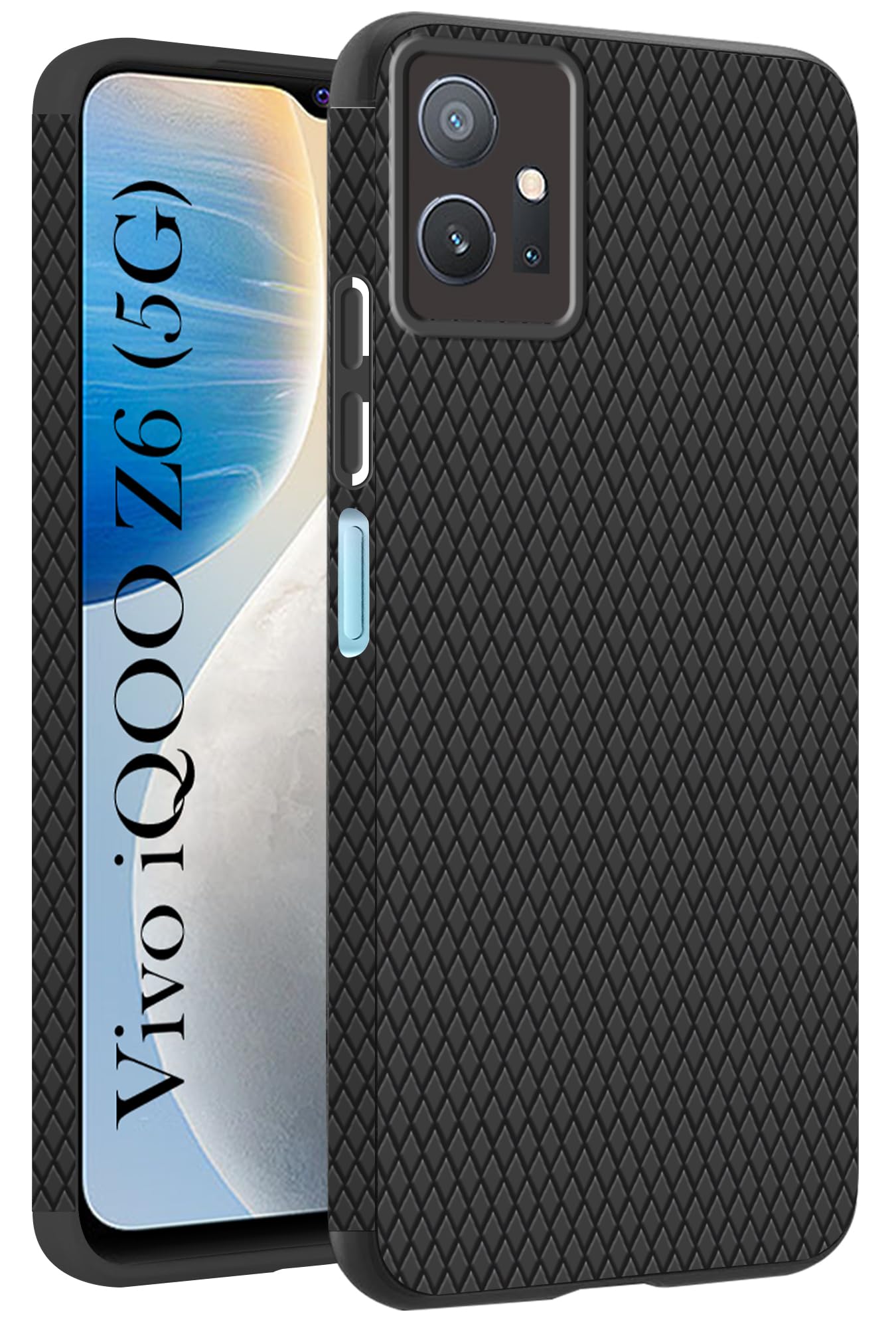 For Vivo iQOO Z6 5G Back Cover Case (Liquid Silicone | Side Grip | Camera Protection)