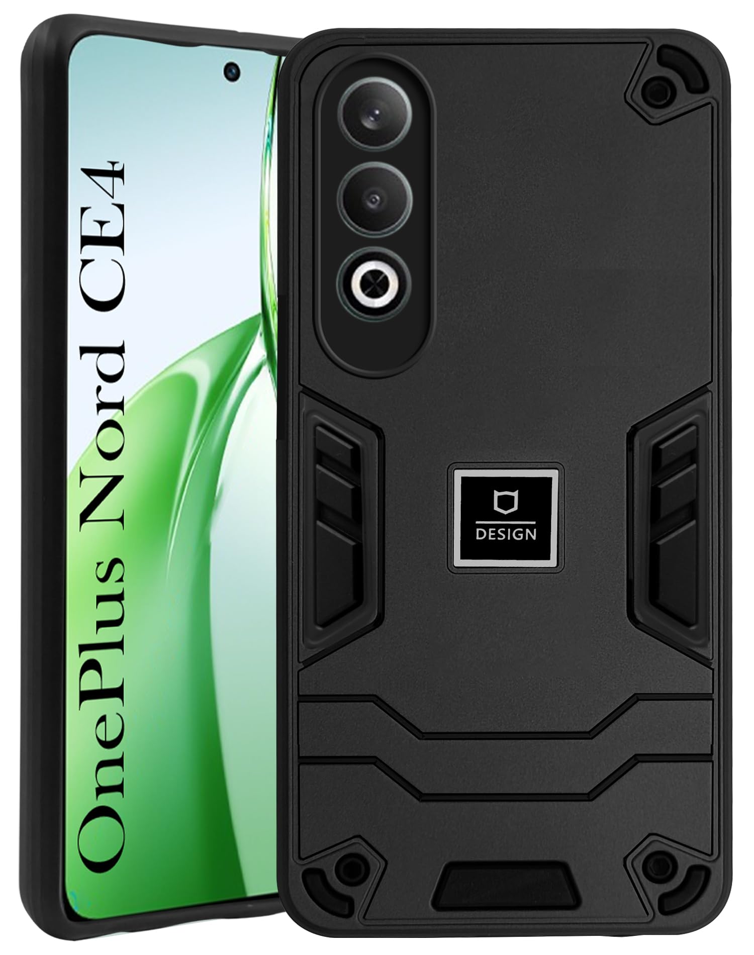 For Oneplus Nord CE 4 Back Cover Case (Lightweight Hybrid Shockproof Polycarbonate)