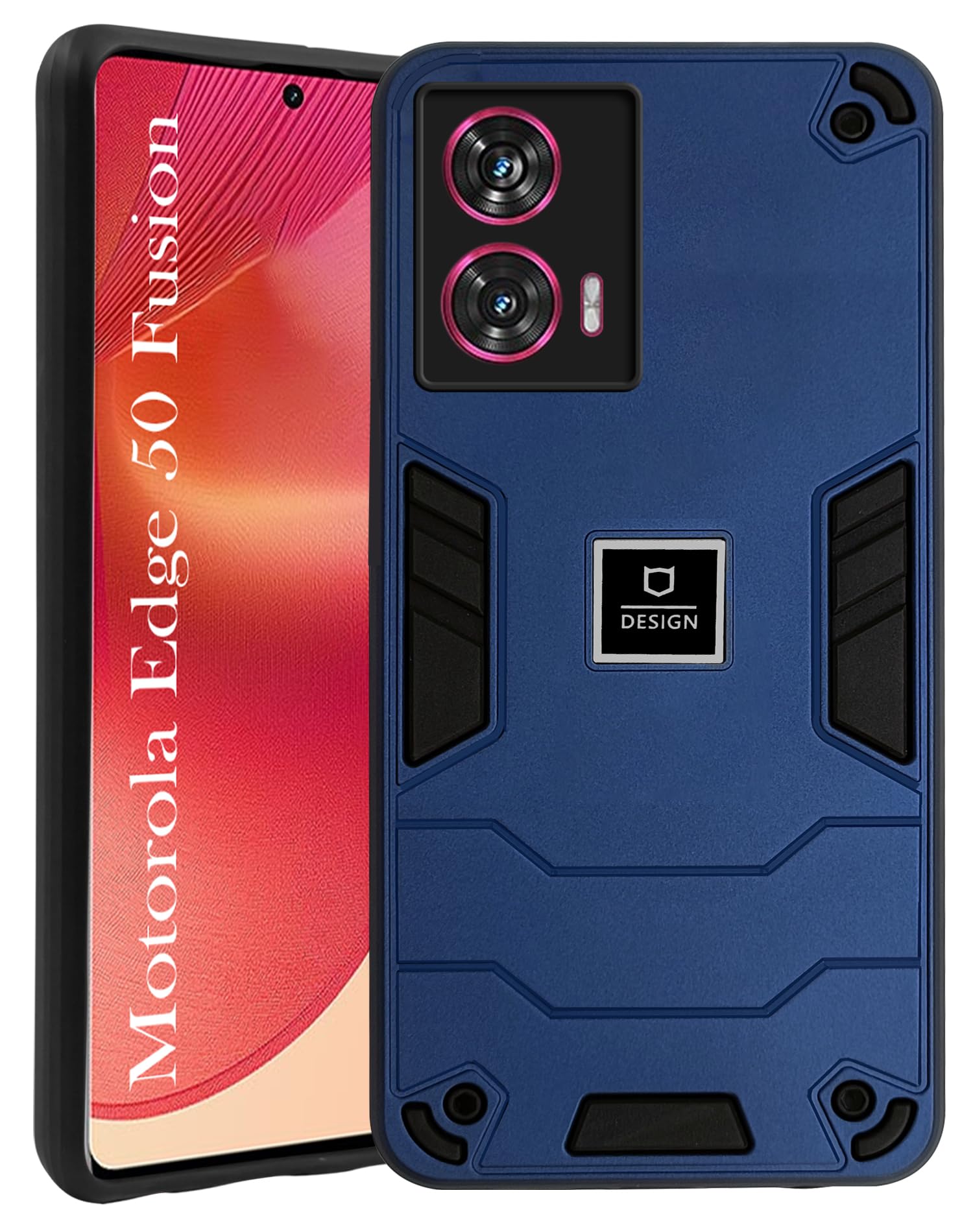 For Motorola Moto Edge 50 Fusion Back Cover Case (Lightweight Hybrid Shockproof Polycarbonate)