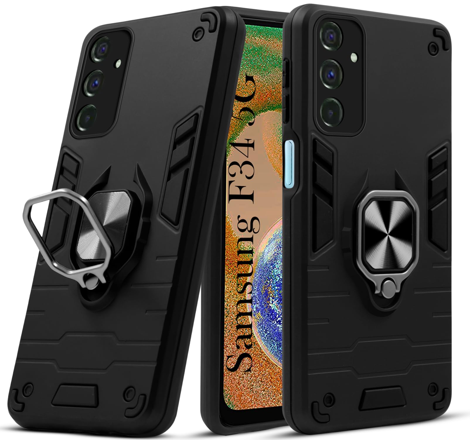 For Samsung Galaxy F34 5G Back Cover Case (Shockproof Polycarbonate Dual Layer Hybrid Armor)