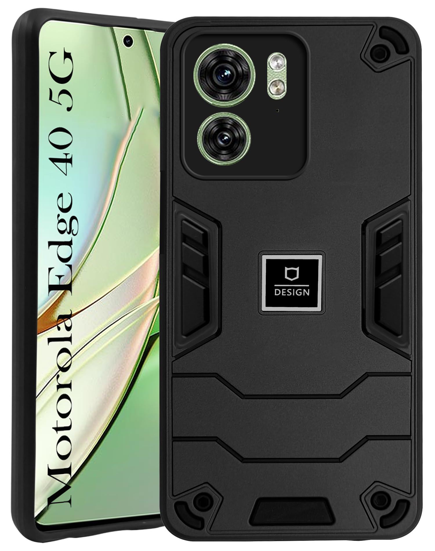 For Motorola Moto Edge 40 Back Cover Case (Lightweight Hybrid Shockproof Polycarbonate)