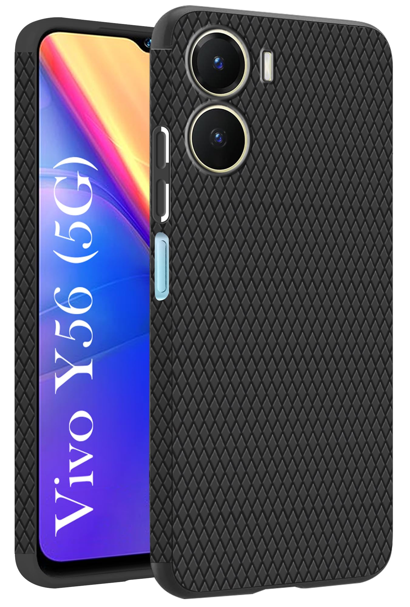 For Vivo Y56 5G Back Cover Case (Liquid Silicone | Side Grip | Camera Protection)For Vivo Y56 5G (Liquid Silicone | Side Grip | Camera Protection)