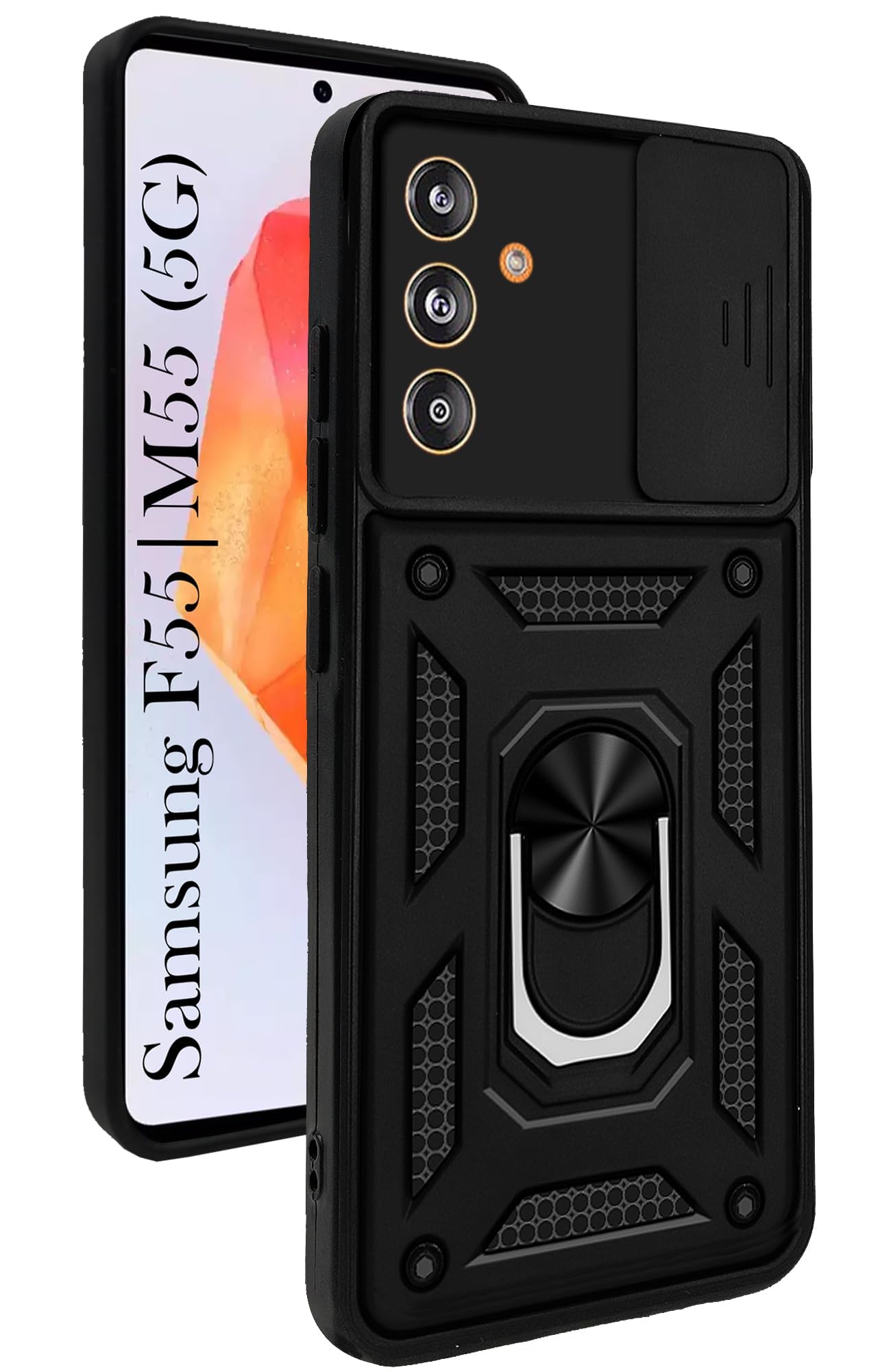For Samsung Galaxy F55 5G | M55 5G (Hybrid Dual Armor Polycarbonate) Back Case Cover