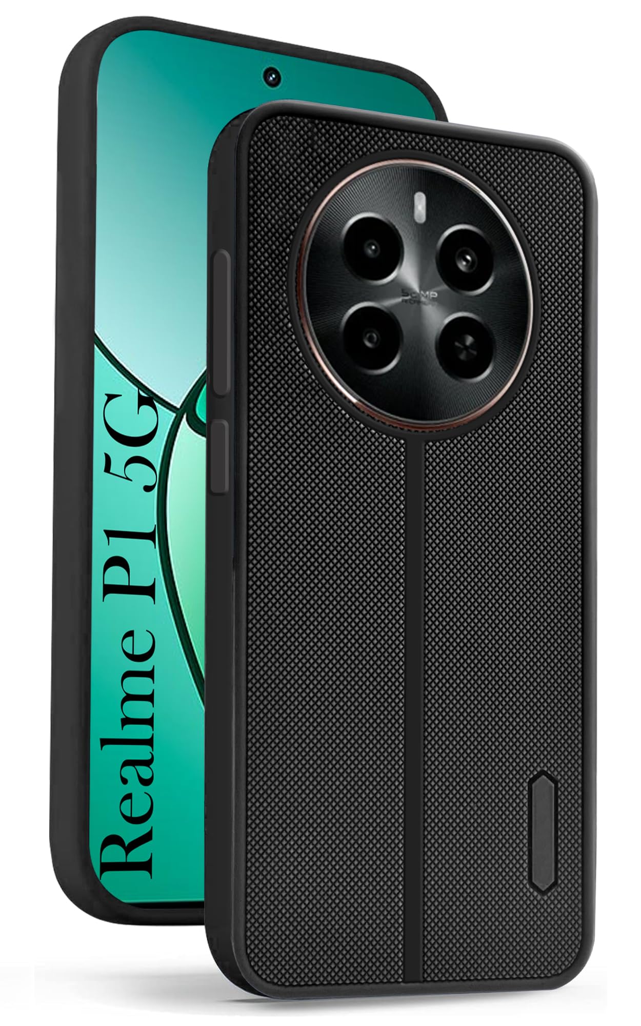 For Realme P1 5G Back Cover Case (Textured Grip Design | Camera Protetion | Slim and Light Weight | Soft Touch and Feel)