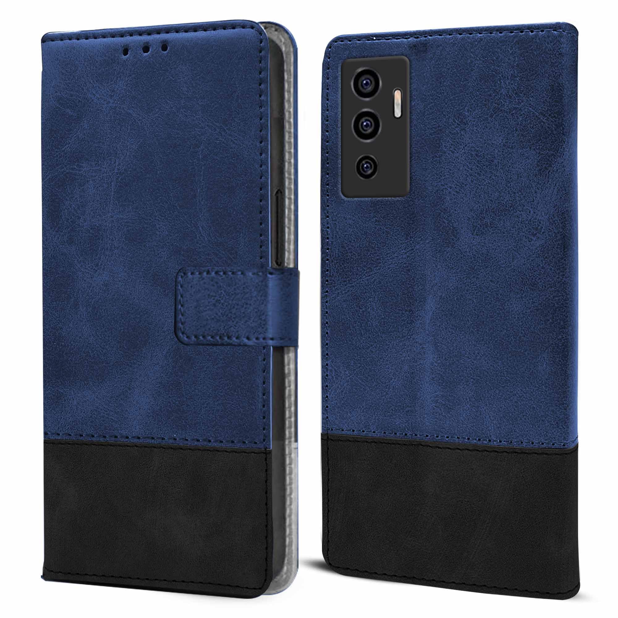 For Vivo V23e 4G | 5G Flip Case Cover (Professional Dual Leather Wallet with Magnetic Closure)