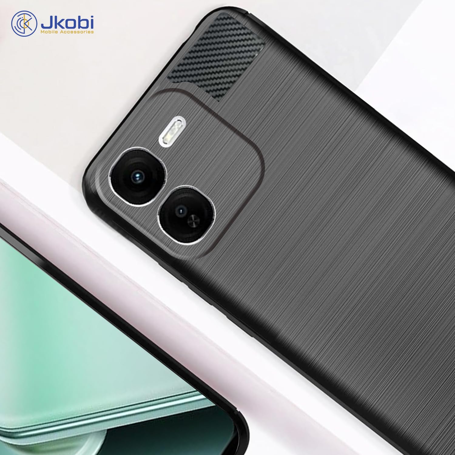 For Vivo IQOO Z9x 5G Back Cover Case (Hybrid Armor Case | Carbon Fiber Shockproof | Soft and Flexible)