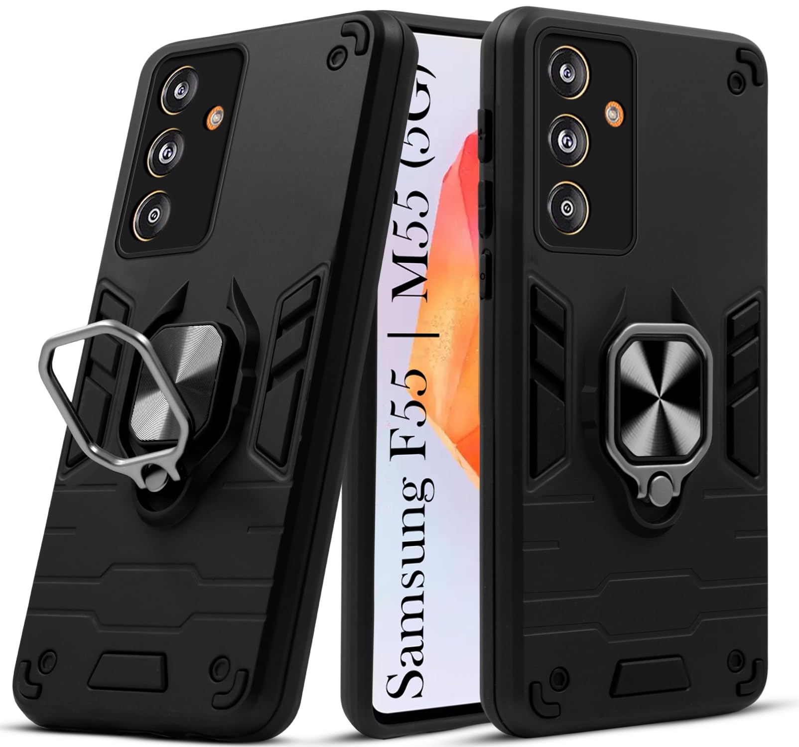 For Samsung Galaxy F55 5G | M55 5G | M55s Back Cover Case (Shockproof Polycarbonate Dual Layer Hybrid Armor)