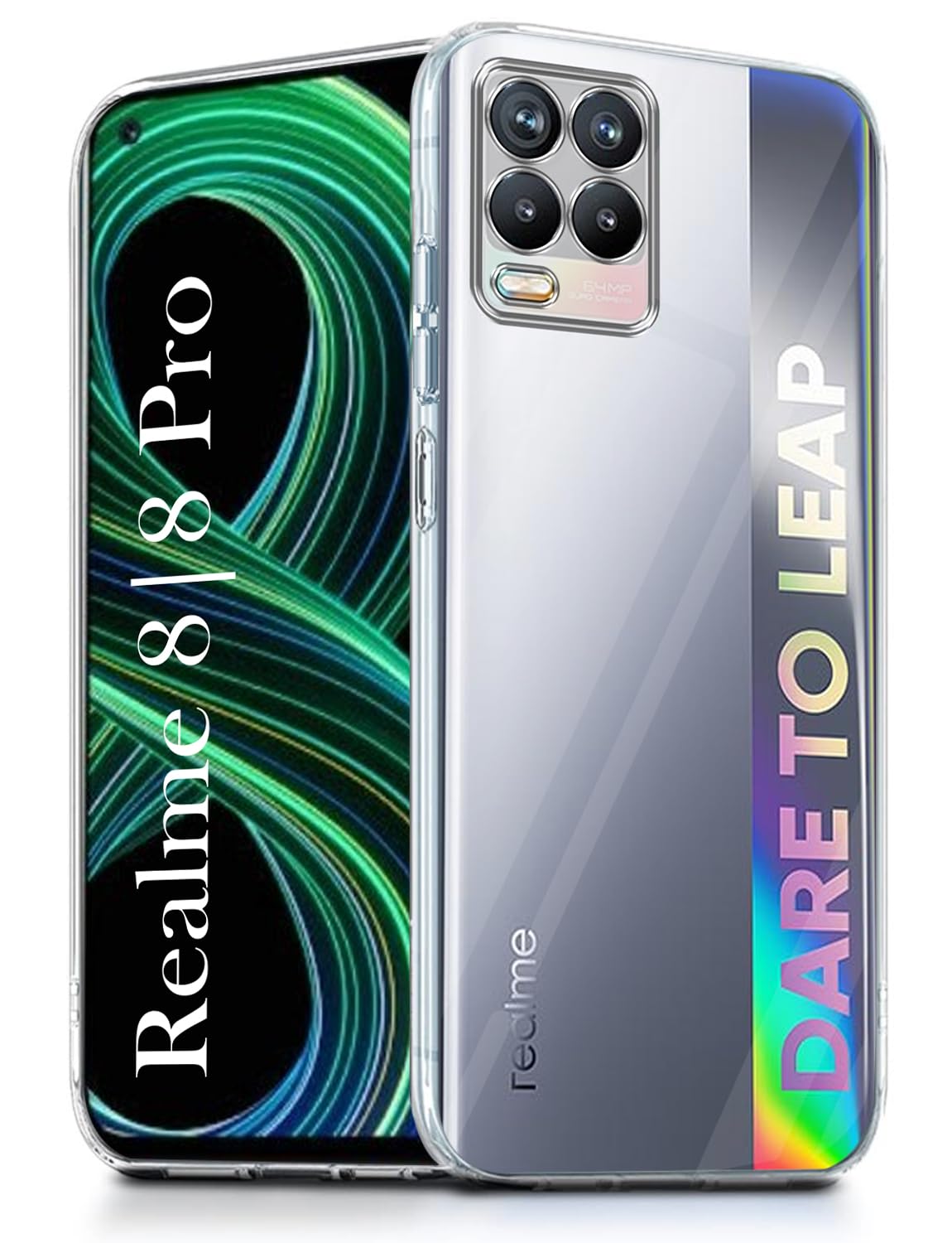 For Realme 8 | Realme 8 Pro Back Cover ( Silicone Clear Shockproof Case with Camera Protection | Soft and Flexible | Transparent)